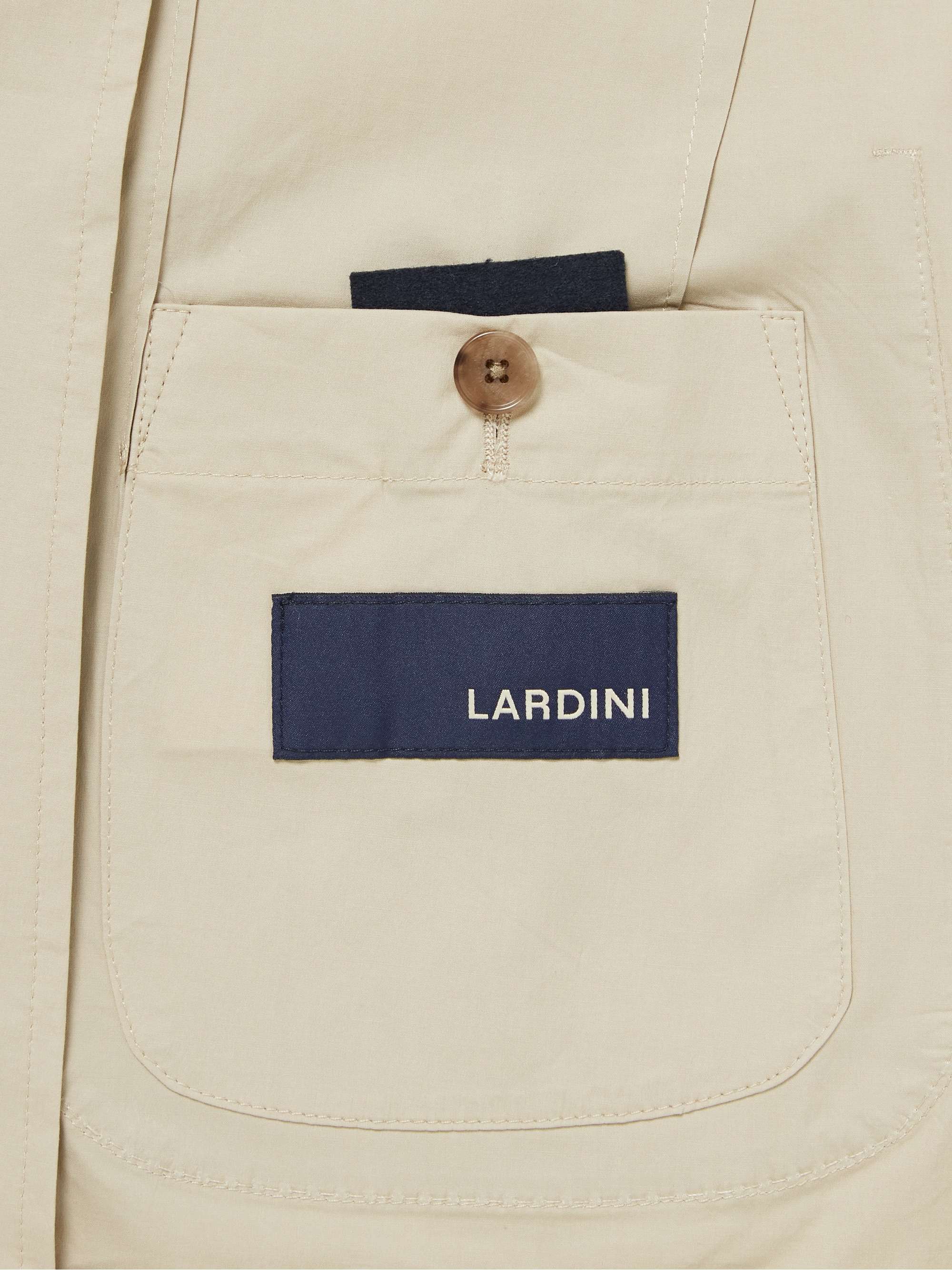 LARDINI Easy Slim-Fit Unstructured Stretch-Cotton Blazer