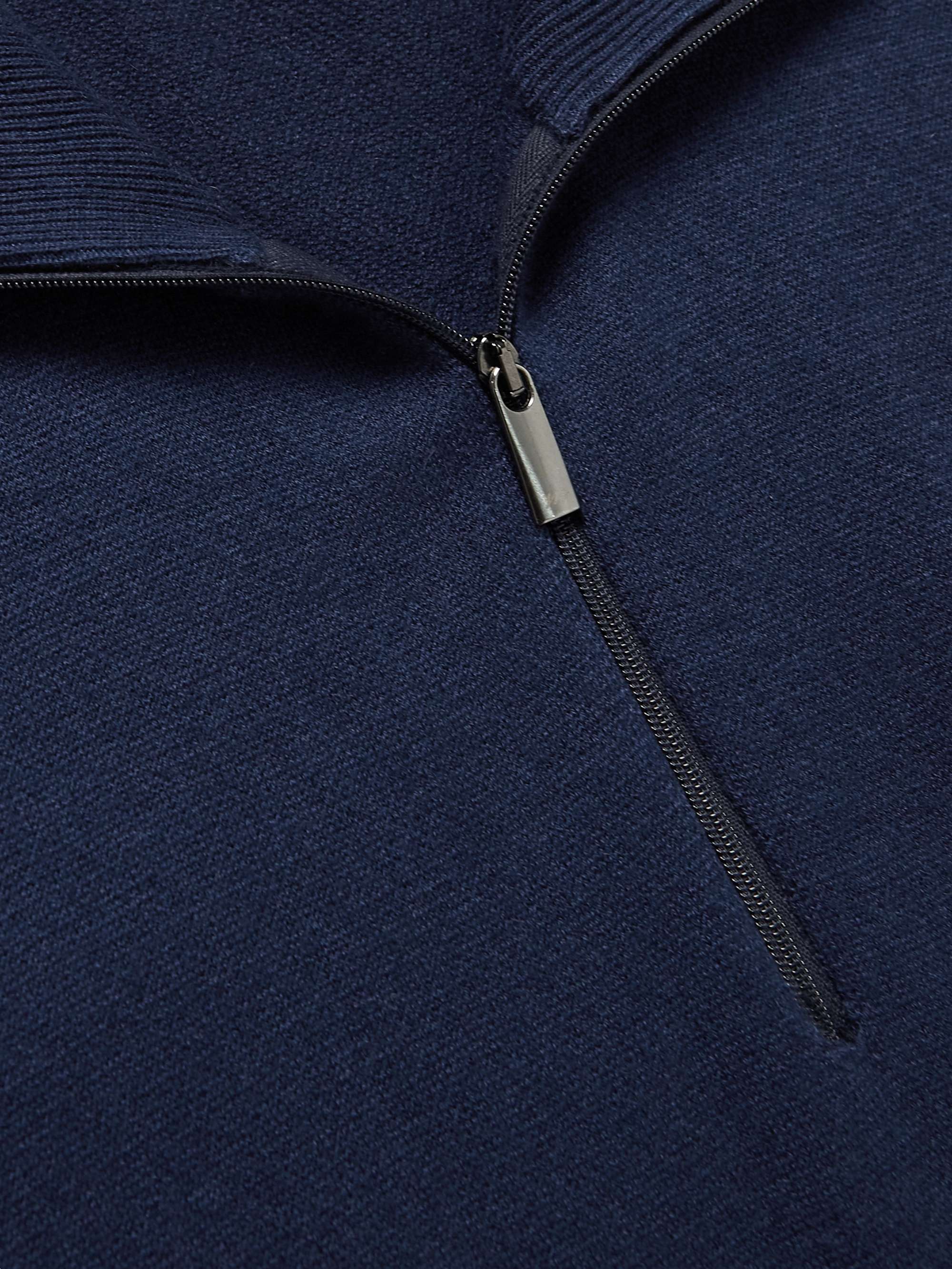 MASSIMO ALBA Slim-Fit Cashmere Half-Zip Sweater