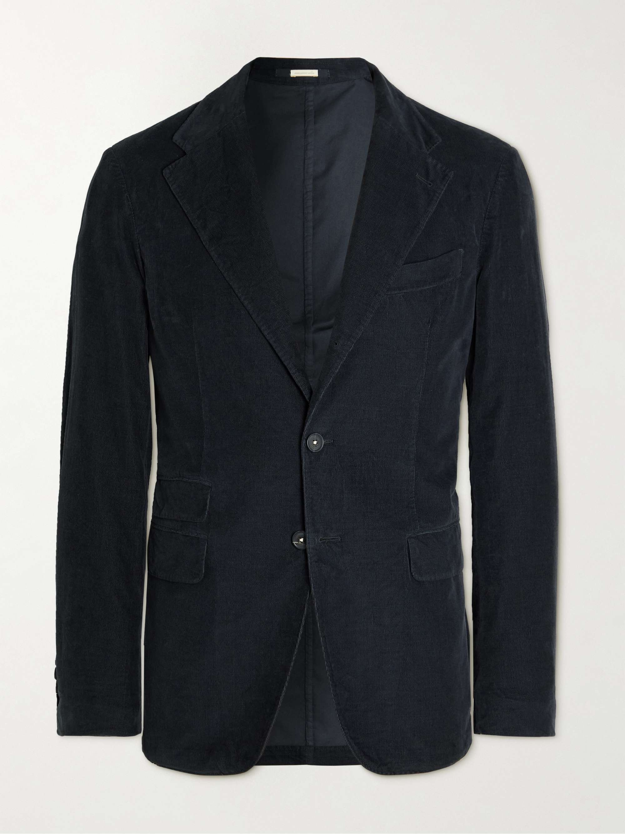 MASSIMO ALBA Unstructured Cotton-Corduroy Suit Jacket