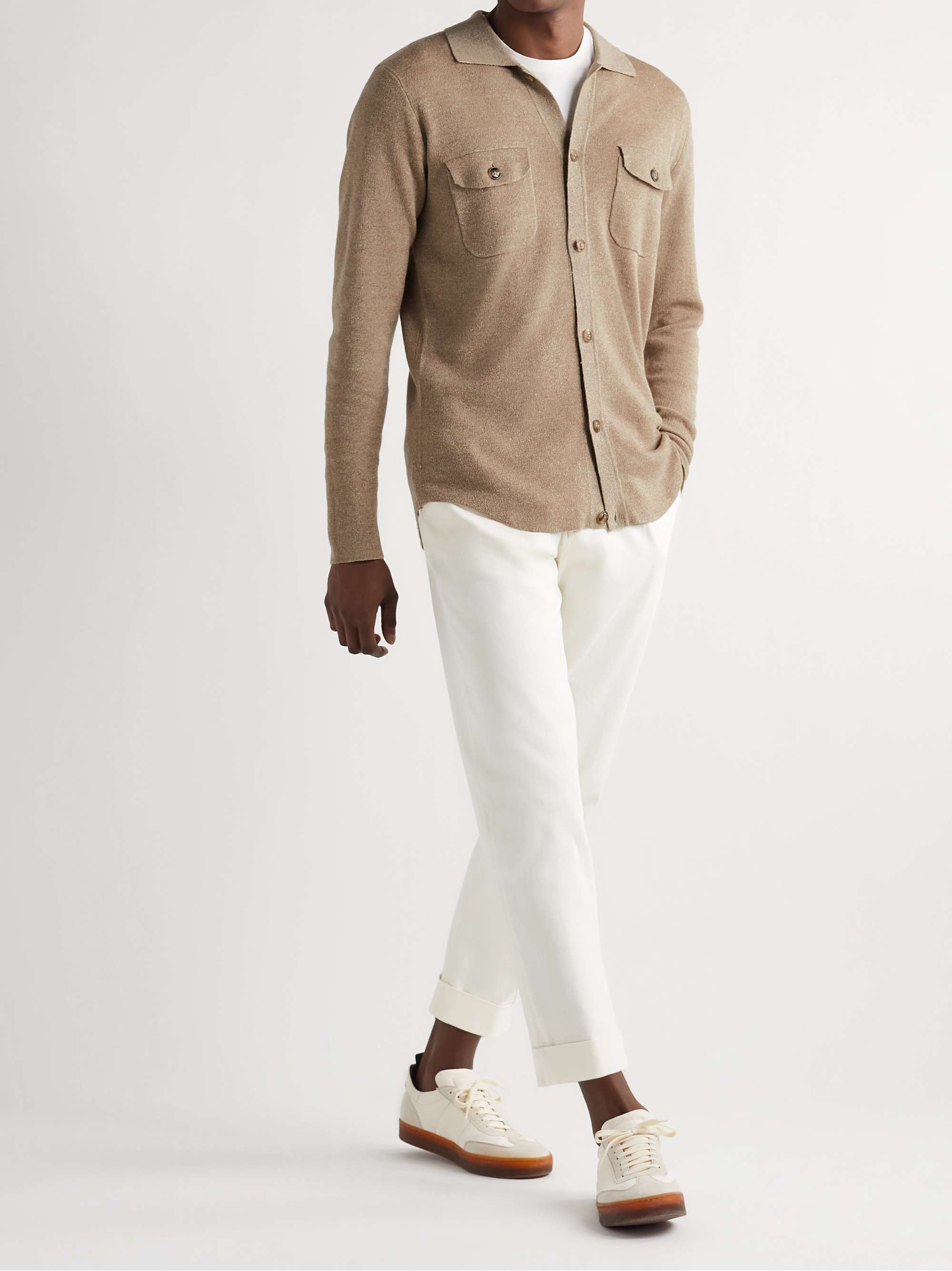 PETER MILLAR Musée Slim-Fit Linen and Merino Wool-Blend Shirt Jacket