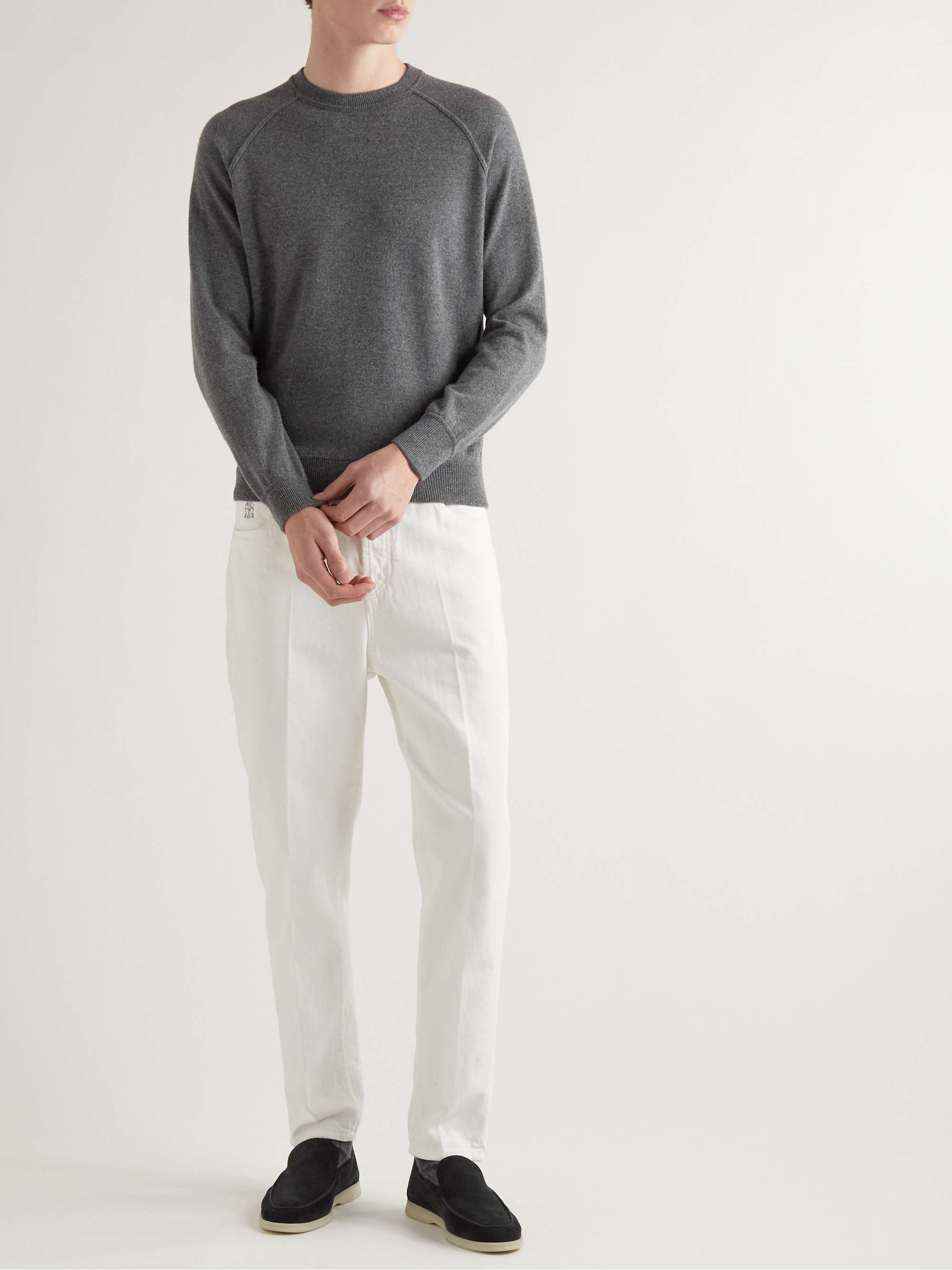 THOM SWEENEY Wool and Cashmere-Blend Sweater