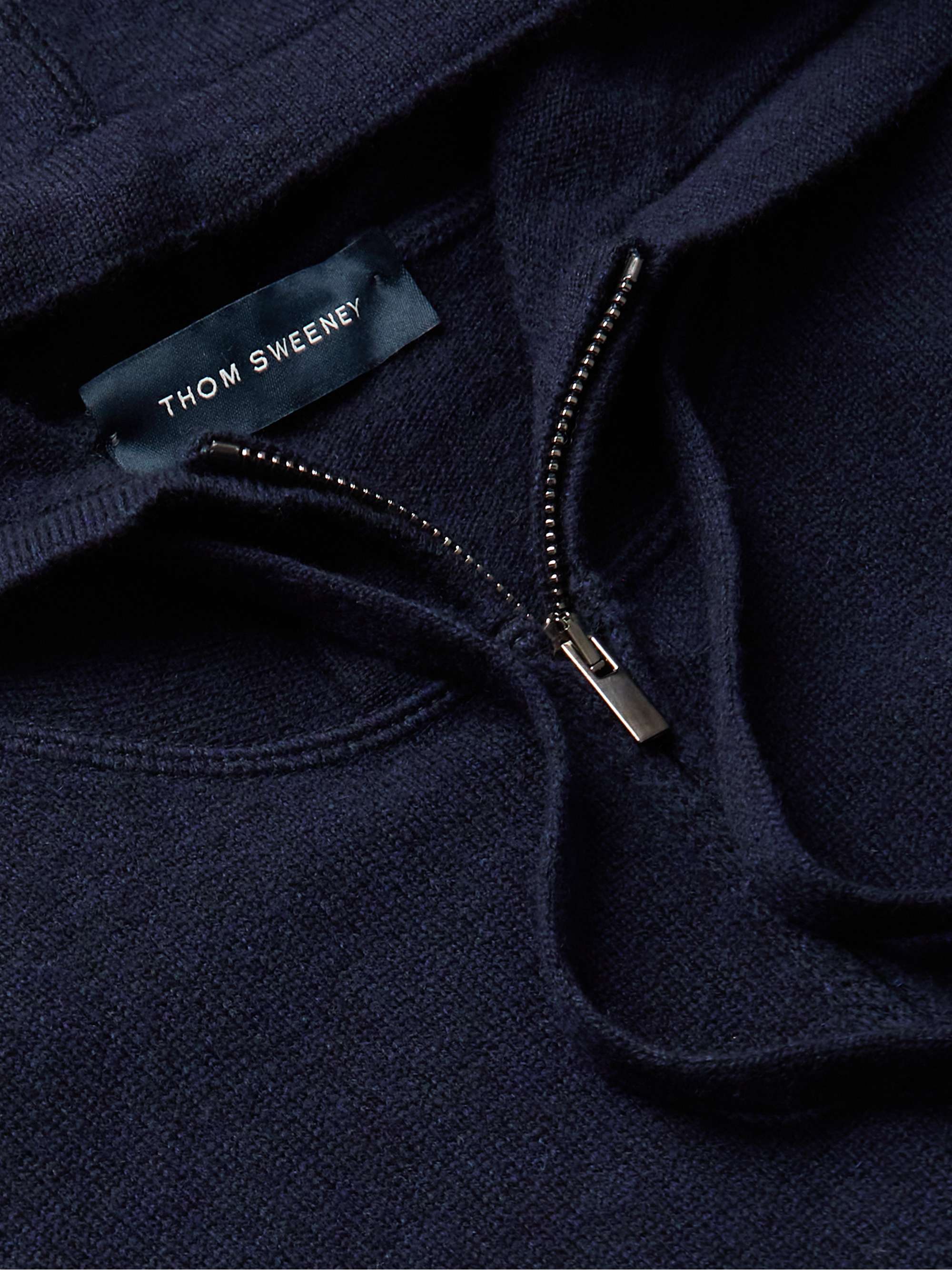 THOM SWEENEY Wool and Cashmere-Blend Zip-Up Hoodie