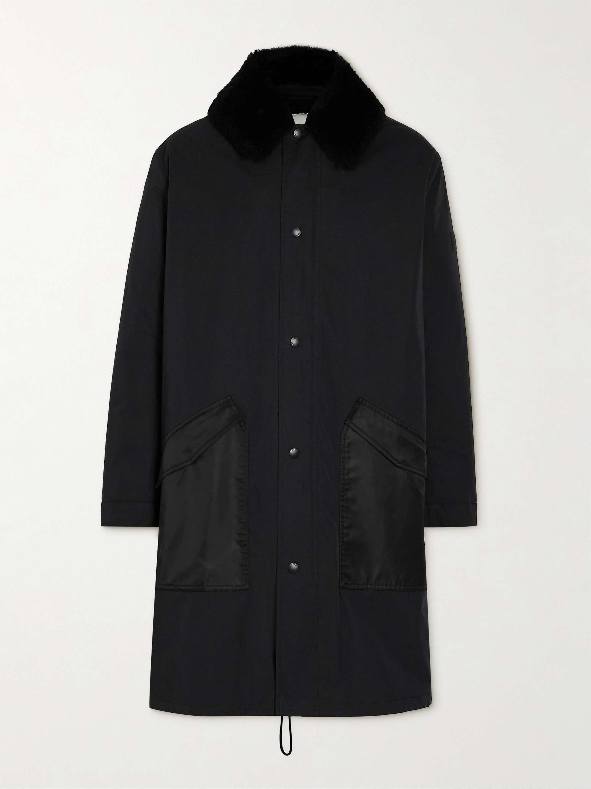 YVES SALOMON Cotton-Blend Hooded Down Parka with Detachable Shearling Liner