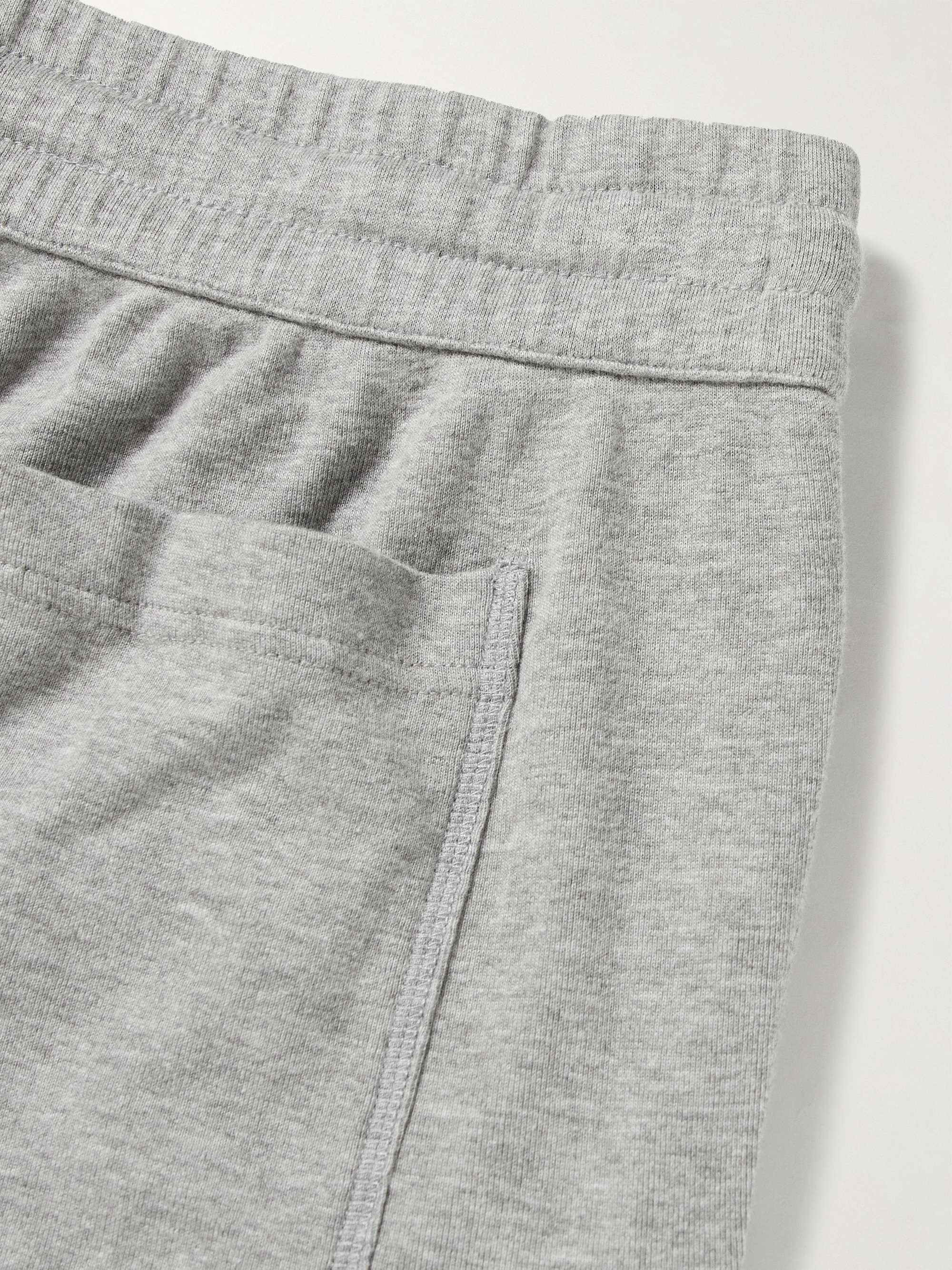 TOM FORD Tapered Brushed Cotton and Modal-Blend Jersey Sweatpants
