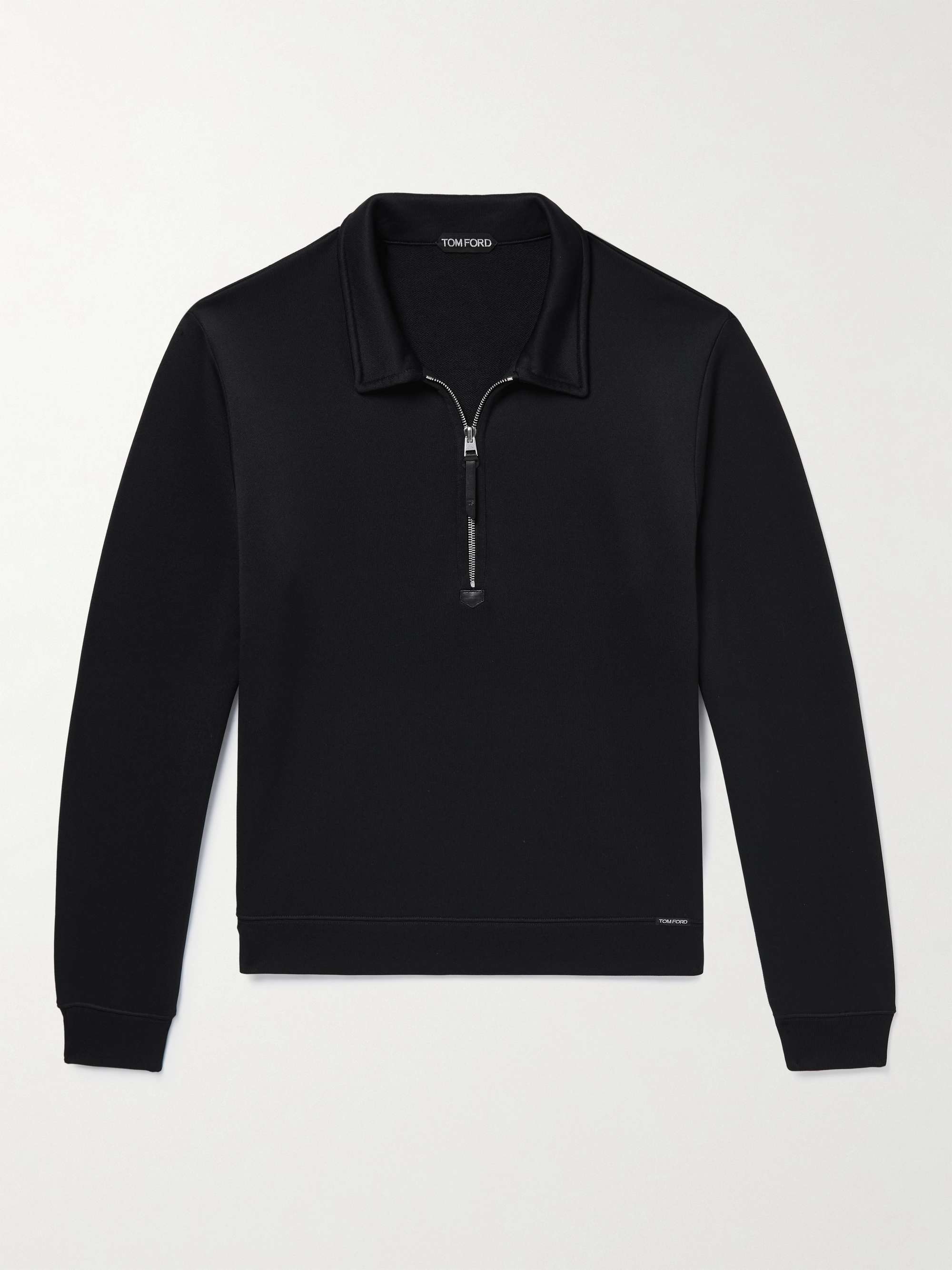 TOM FORD Slim-Fit Jersey Half-Zip Sweatshirt