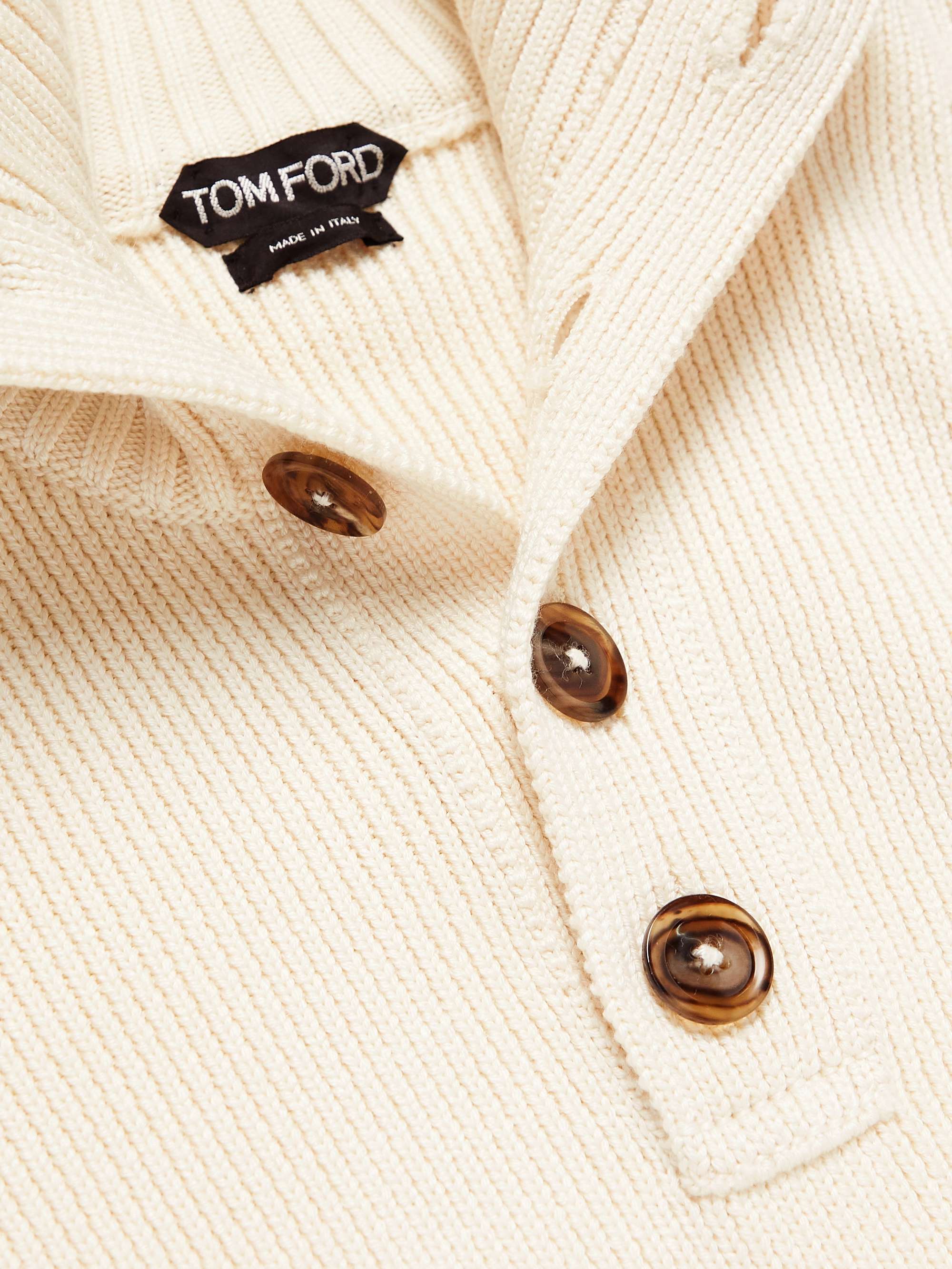 TOM FORD Wool and Silk-Blend Half-Placket Sweater
