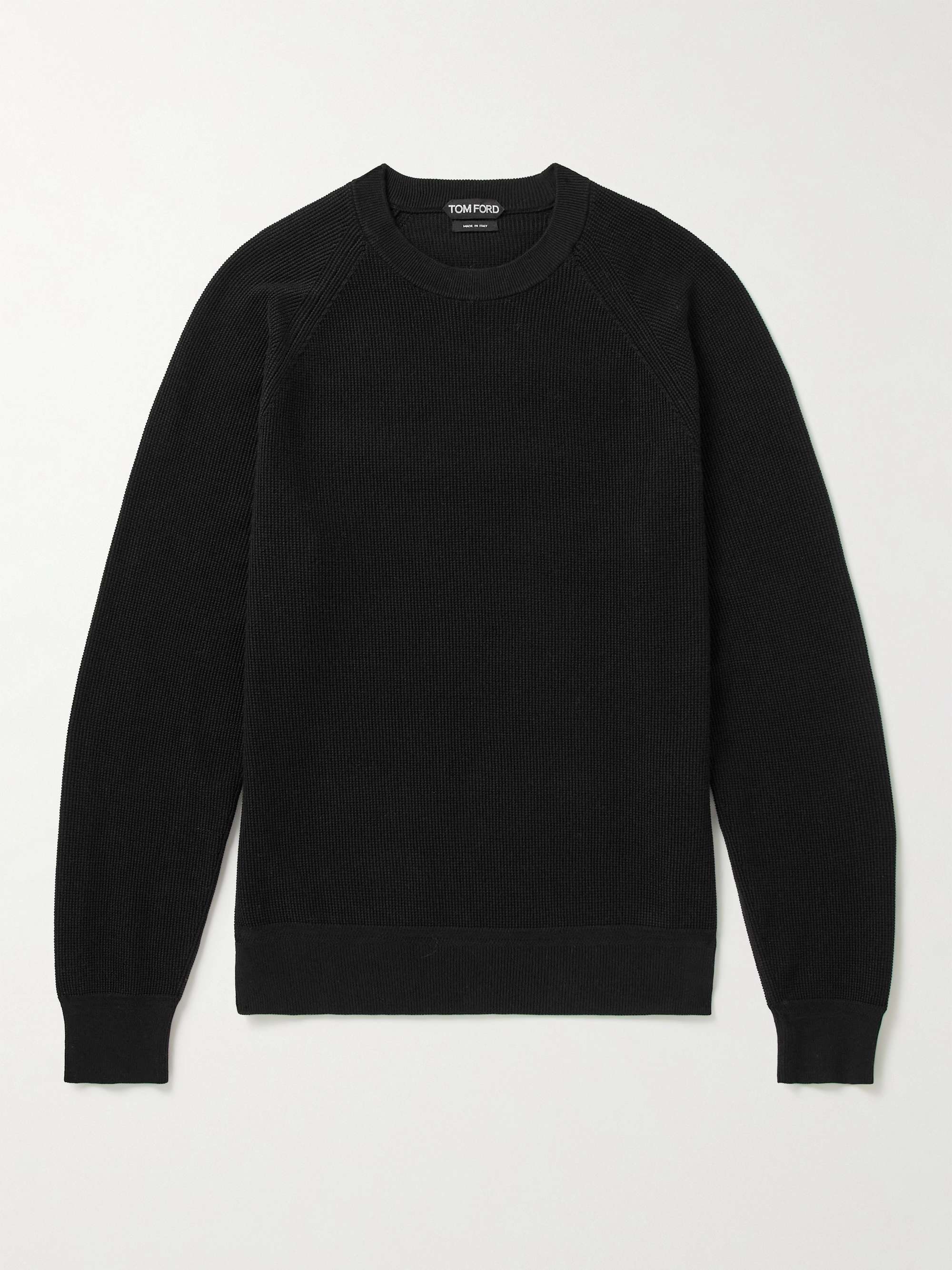 TOM FORD Ribbed Cotton and Silk-Blend Sweater