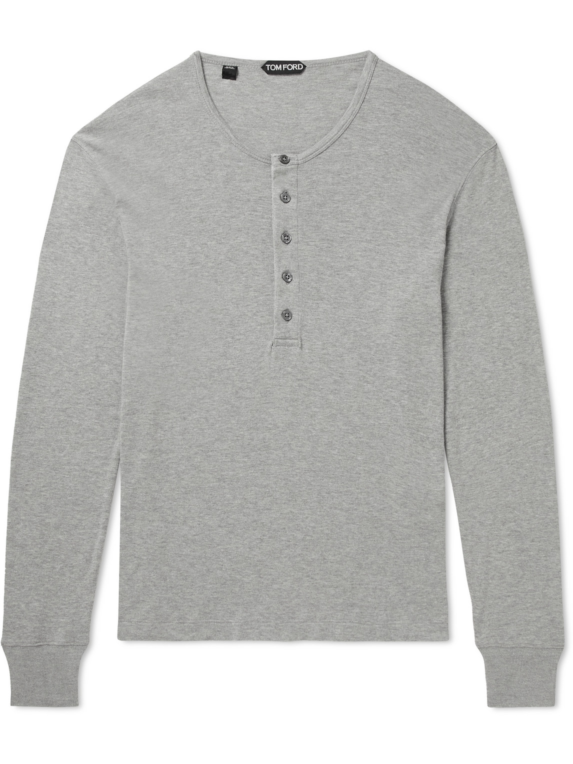 Modal and Cotton-Blend Jersey Henley T-Shirt