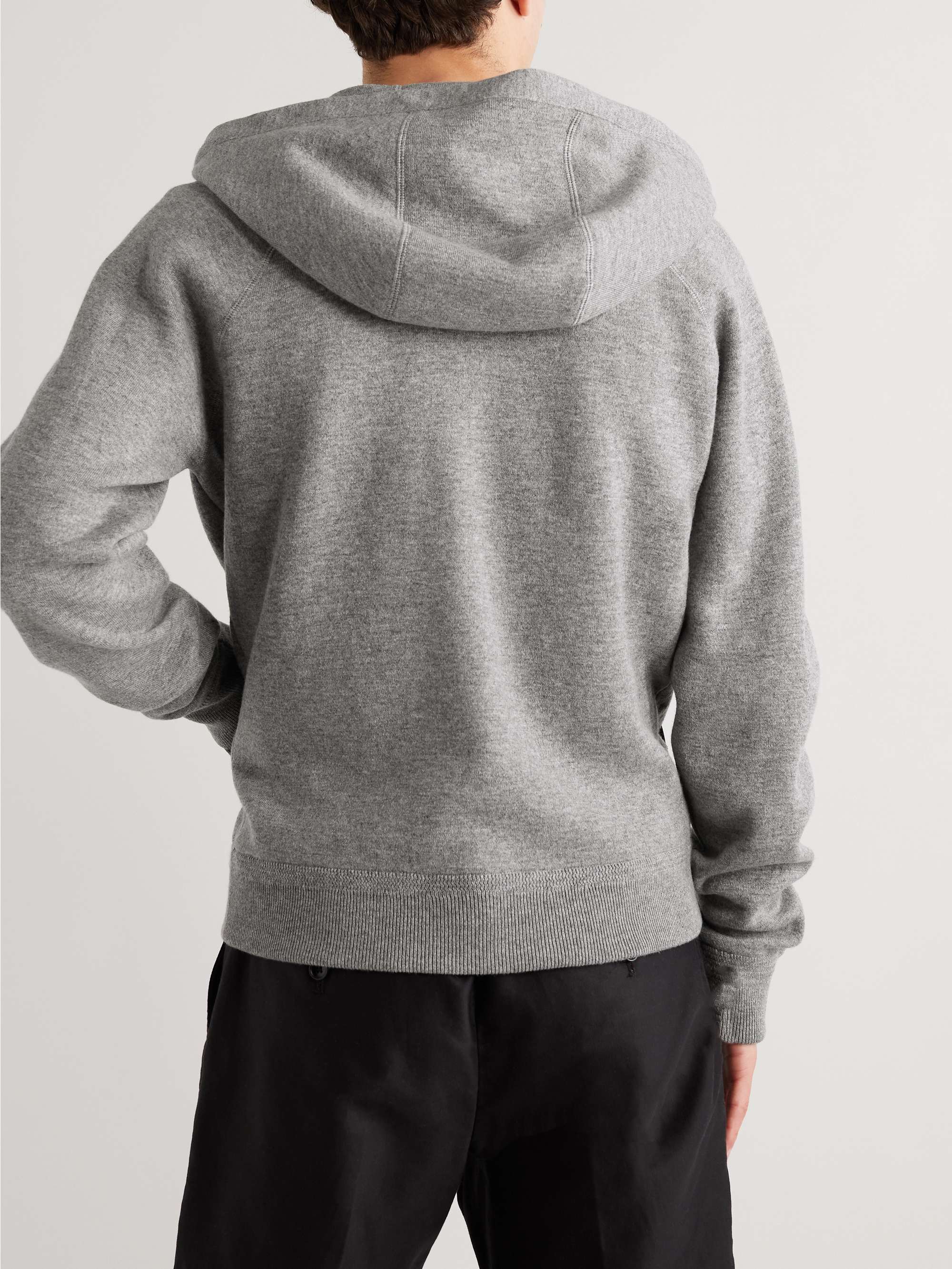 TOM FORD Cashmere-Blend Jersey Zip-Up Hoodie