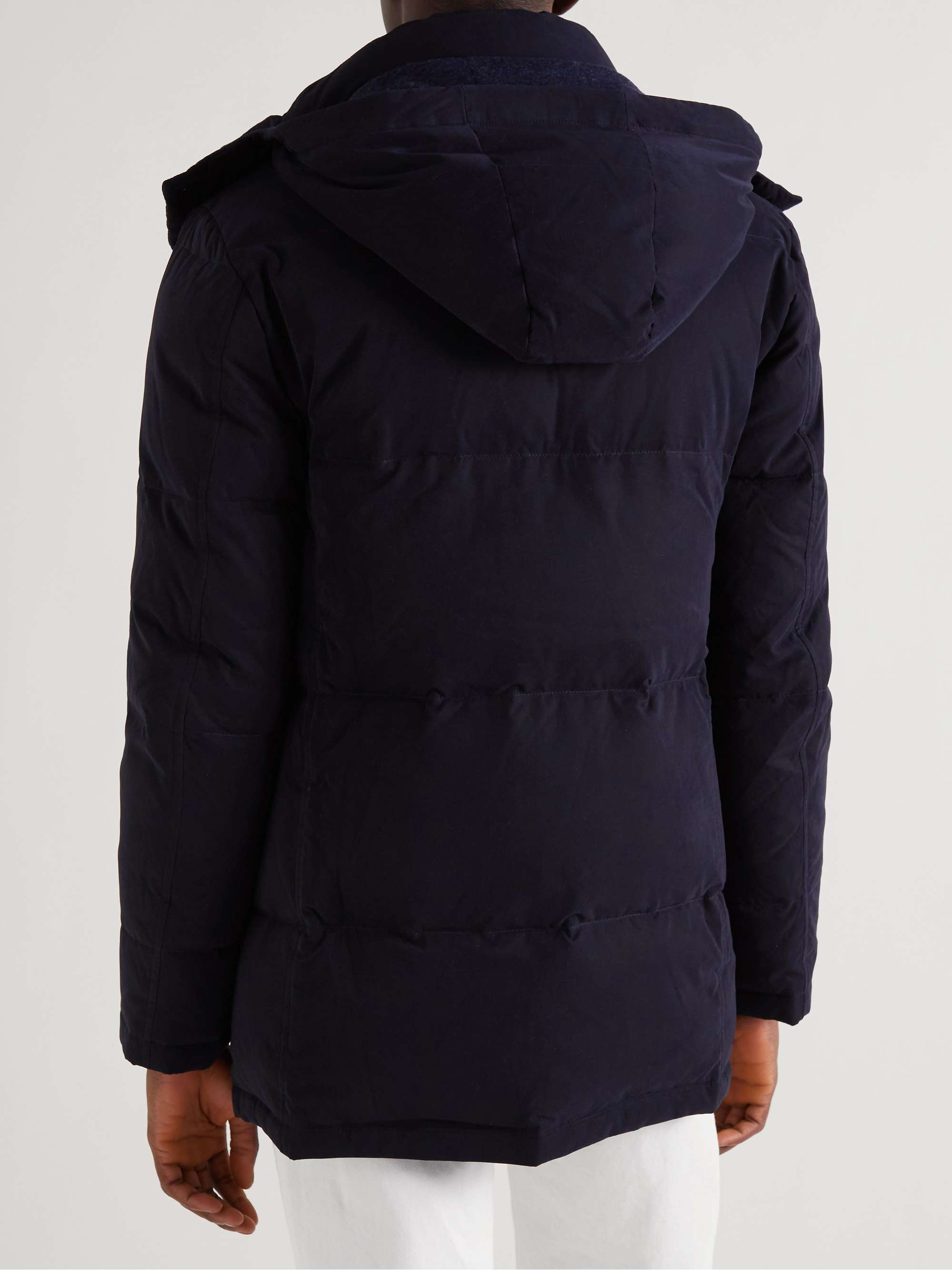 THOM SWEENEY Bramante Wool-Trimmed Quilted Shell Hooded Down Parka