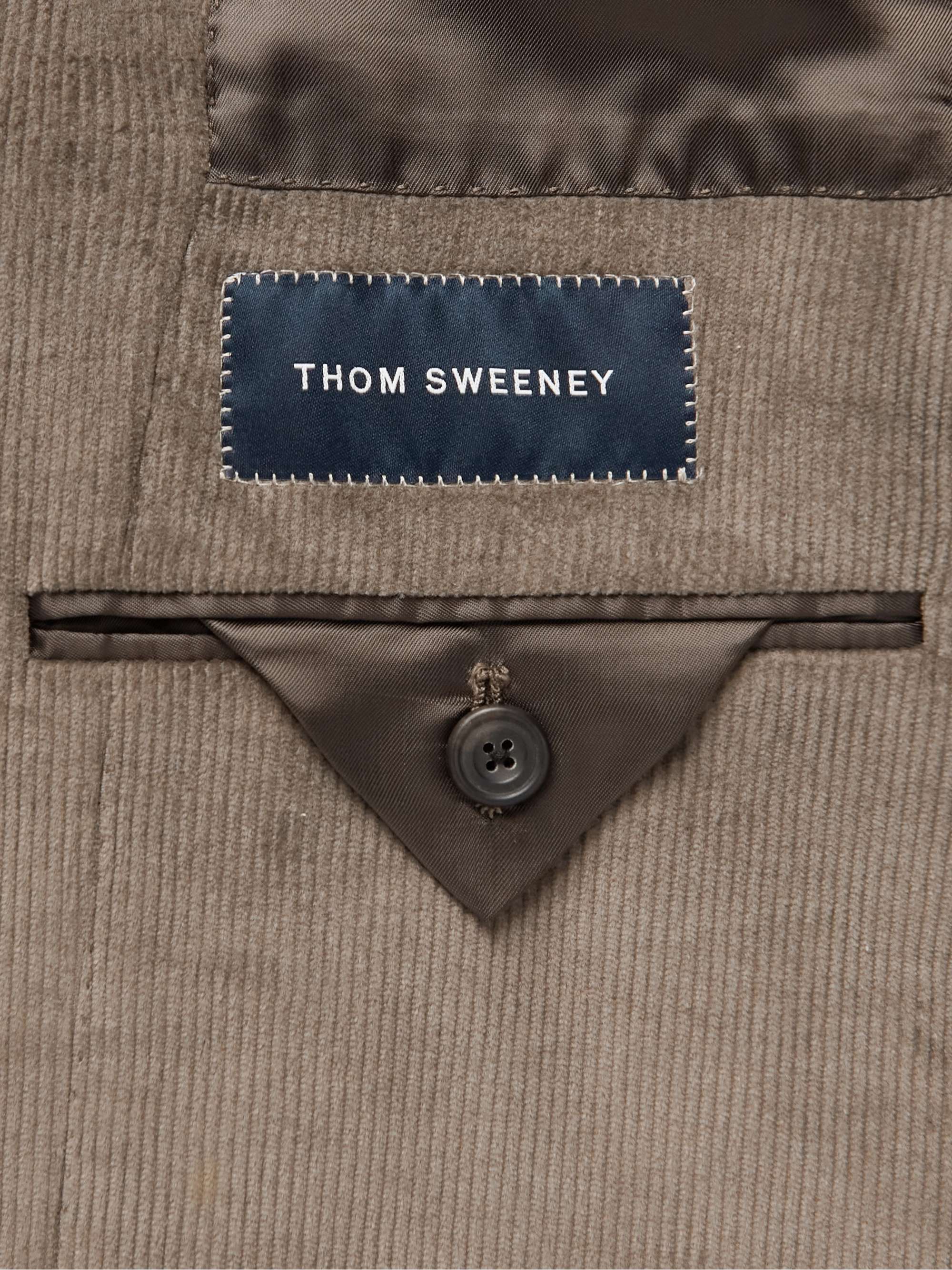 THOM SWEENEY Slim-Fit Stretch Cotton and Wool-Blend Corduroy Blazer