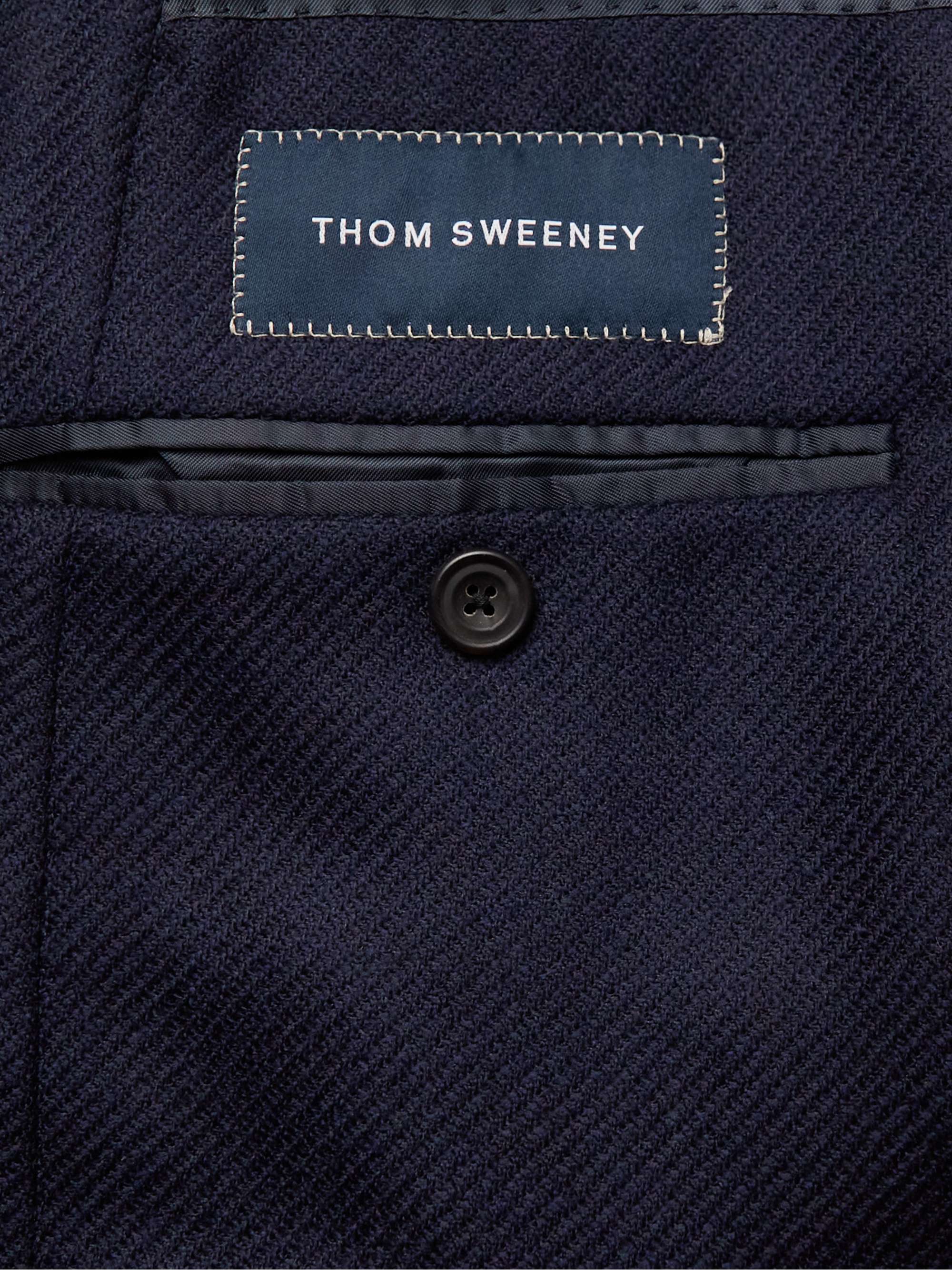 THOM SWEENEY Double-Breasted Cashmere and Silk-Blend Twill Blazer