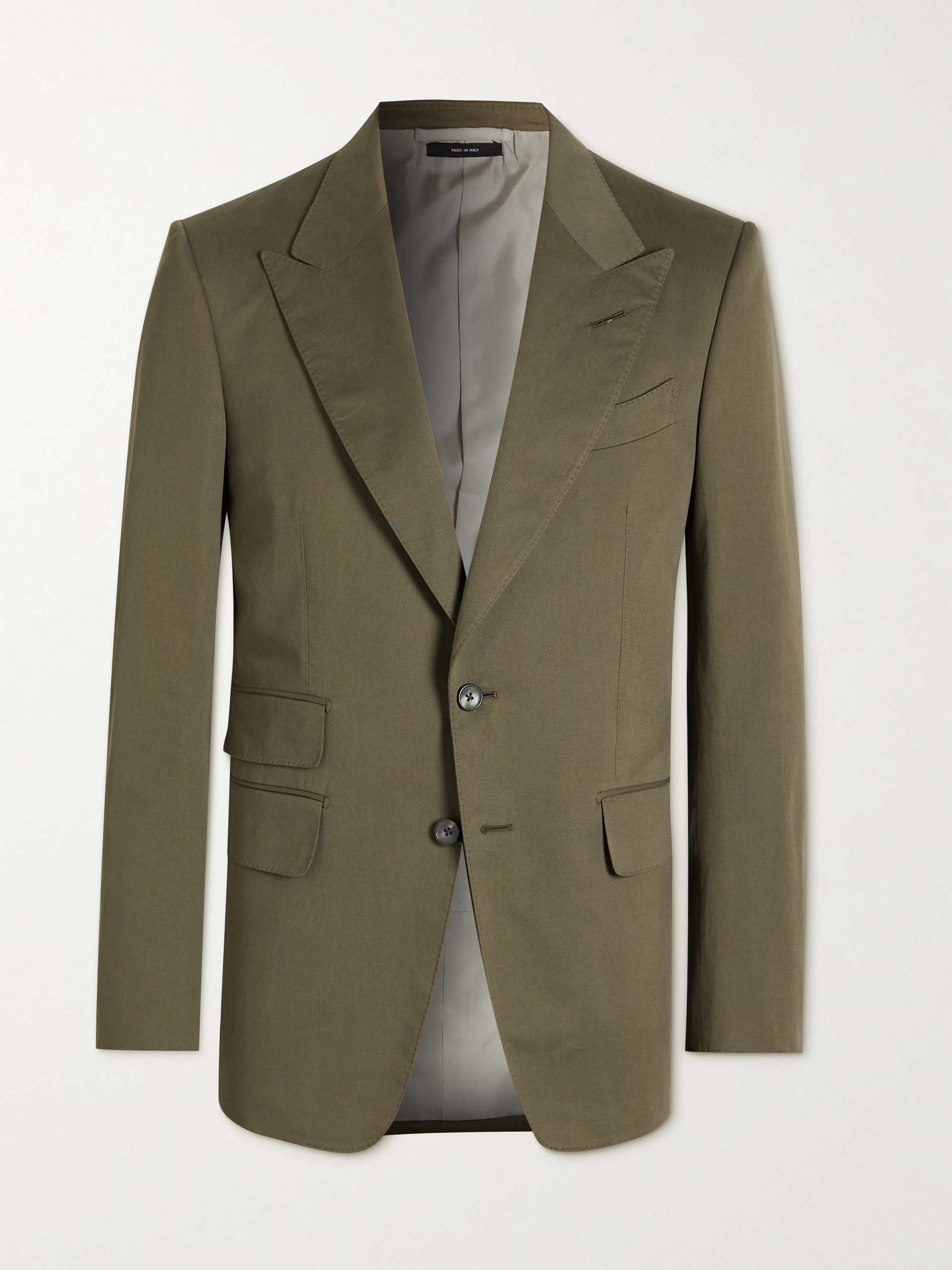 TOM FORD Shelton Slim-Fit Cotton-Blend Twill Suit Jacket