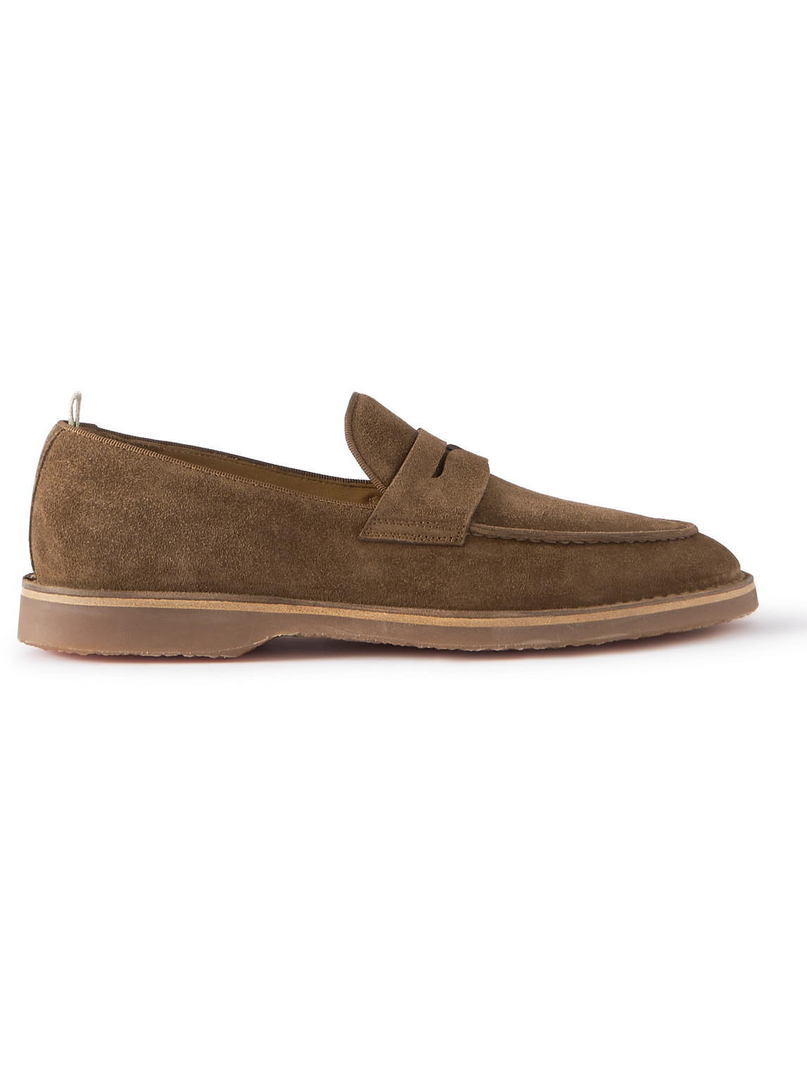 OFFICINE CREATIVE KENT SUEDE PENNY LOAFERS