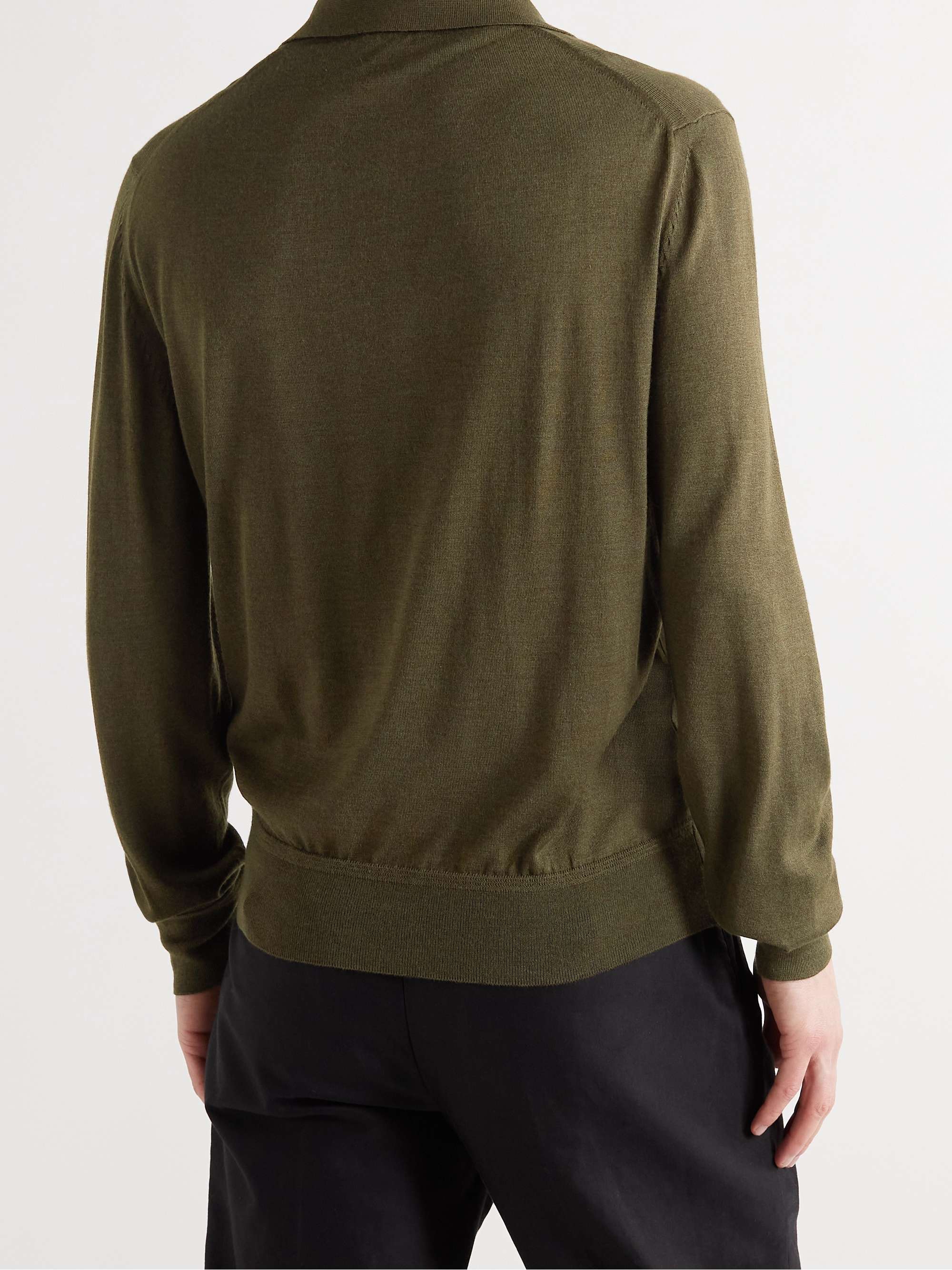 TOM FORD Cashmere and Silk-Blend Polo Shirt