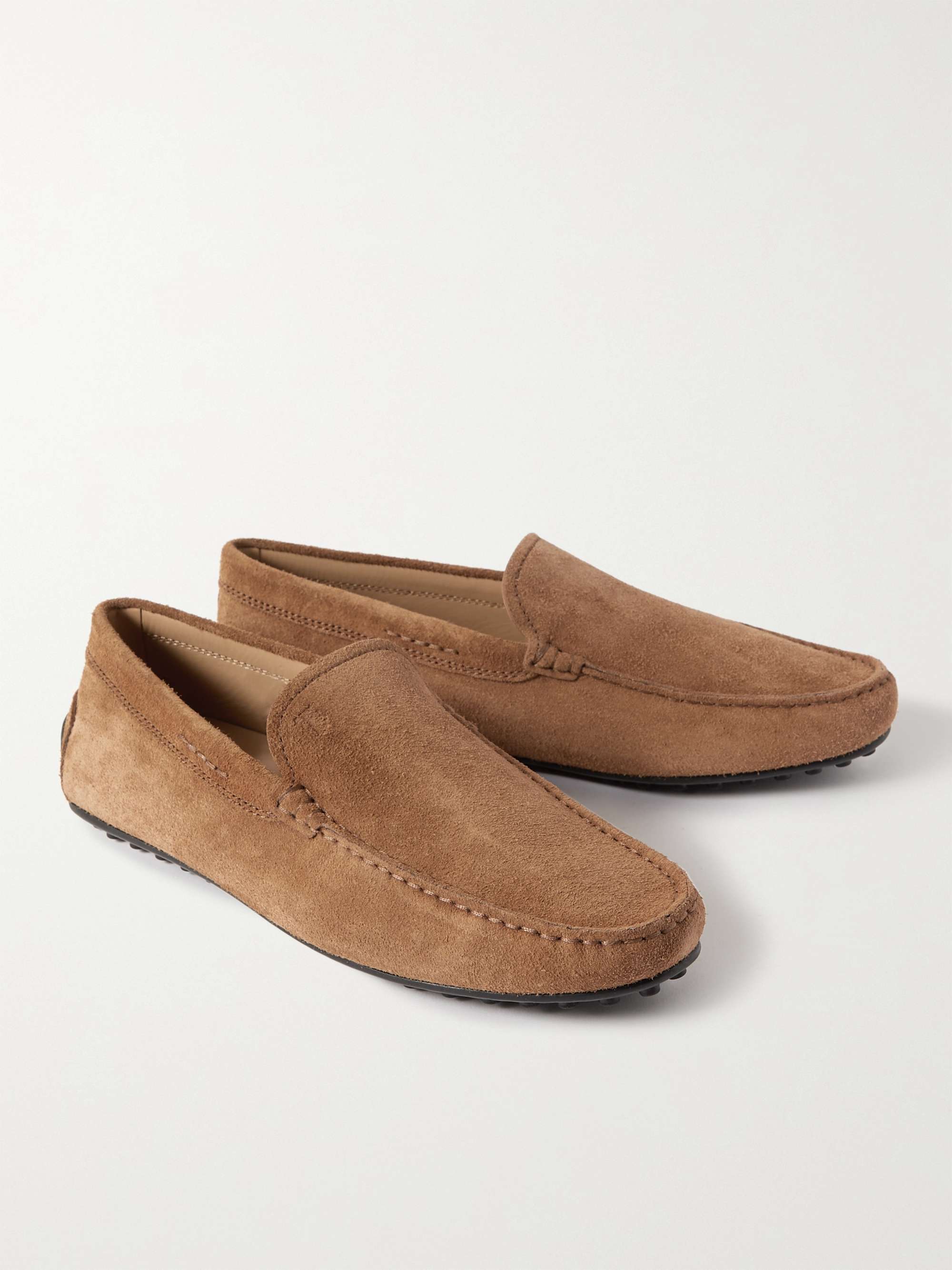 TOD'S Pantofola City Gommino Suede Driving Shoes