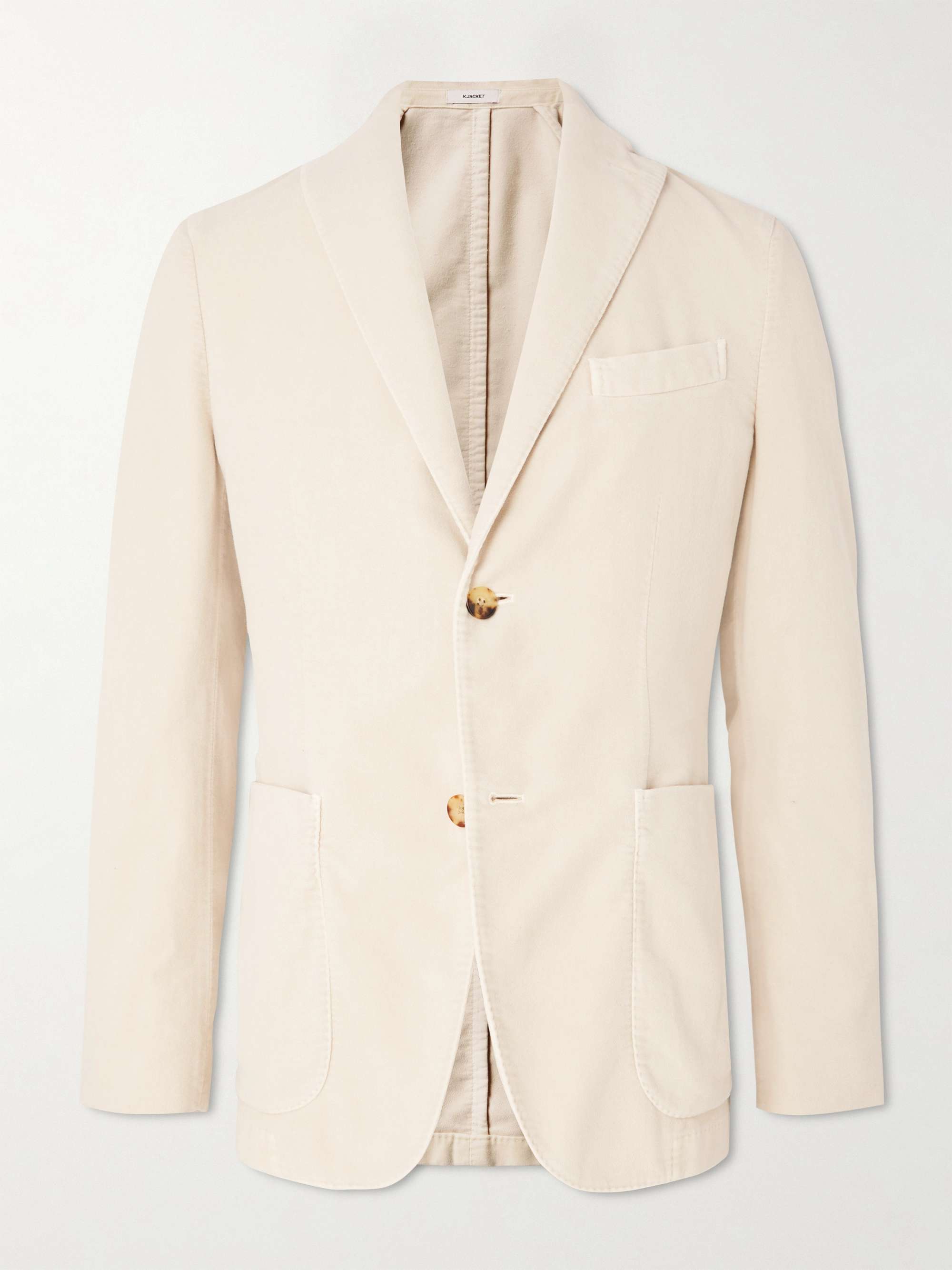 BOGLIOLI K-Jacket Unstructured Cotton-Moleskin Suit Jacket