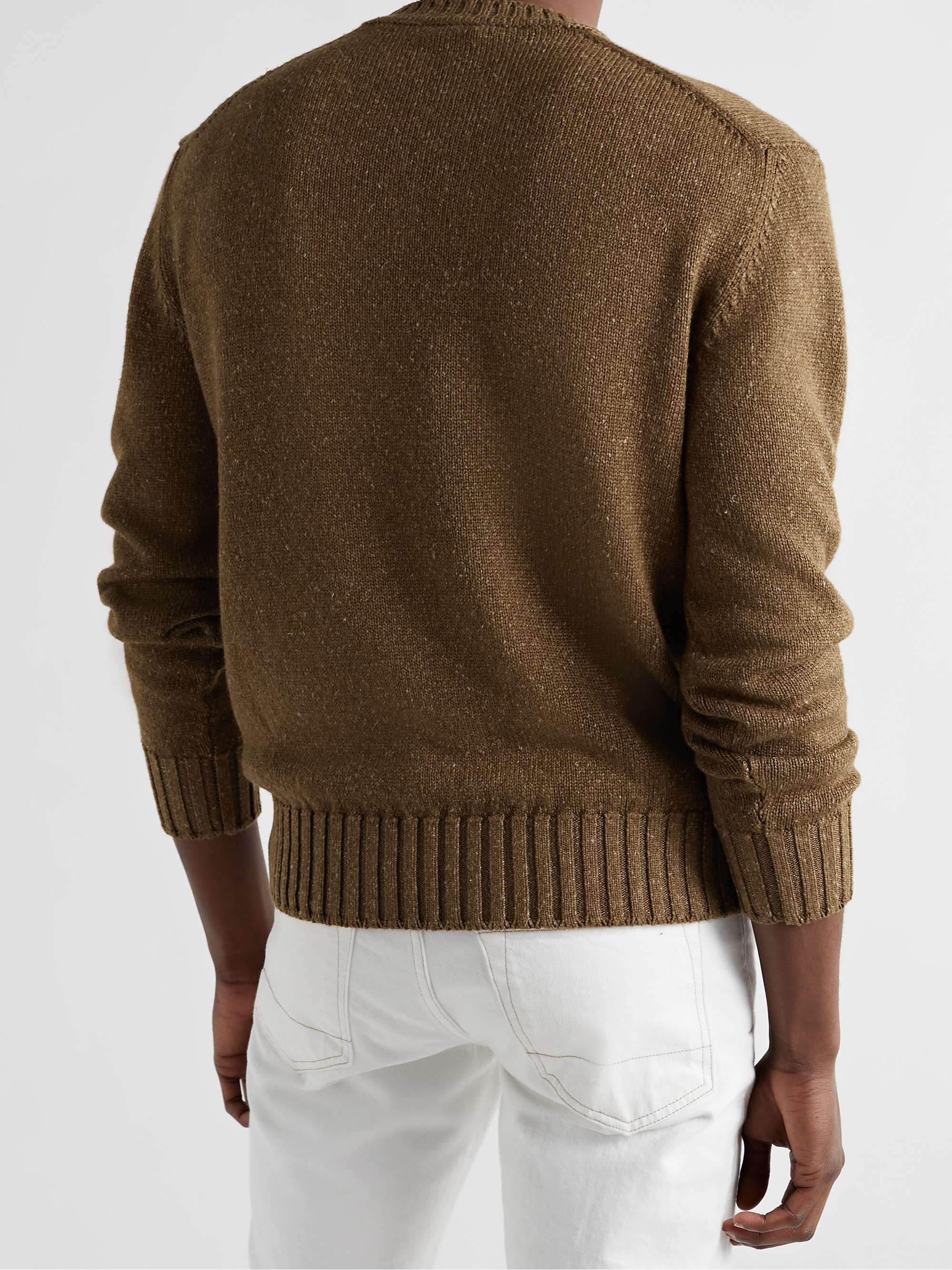 LORO PIANA Shorwell Silk, Cashmere and Linen-Blend Sweater