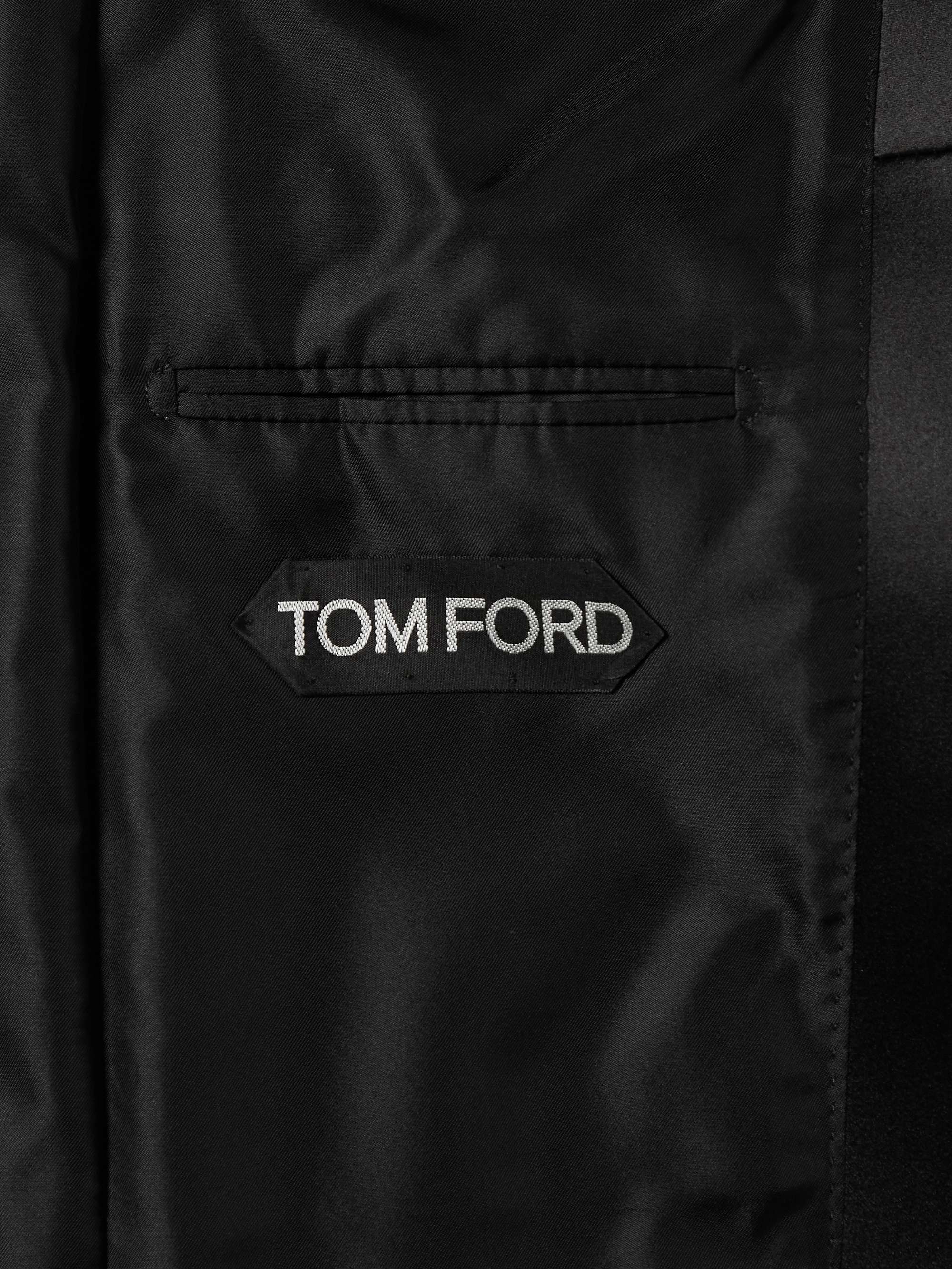 TOM FORD Shelton Slim-Fit Silk Satin-Trimmed Velvet Tuxedo Jacket