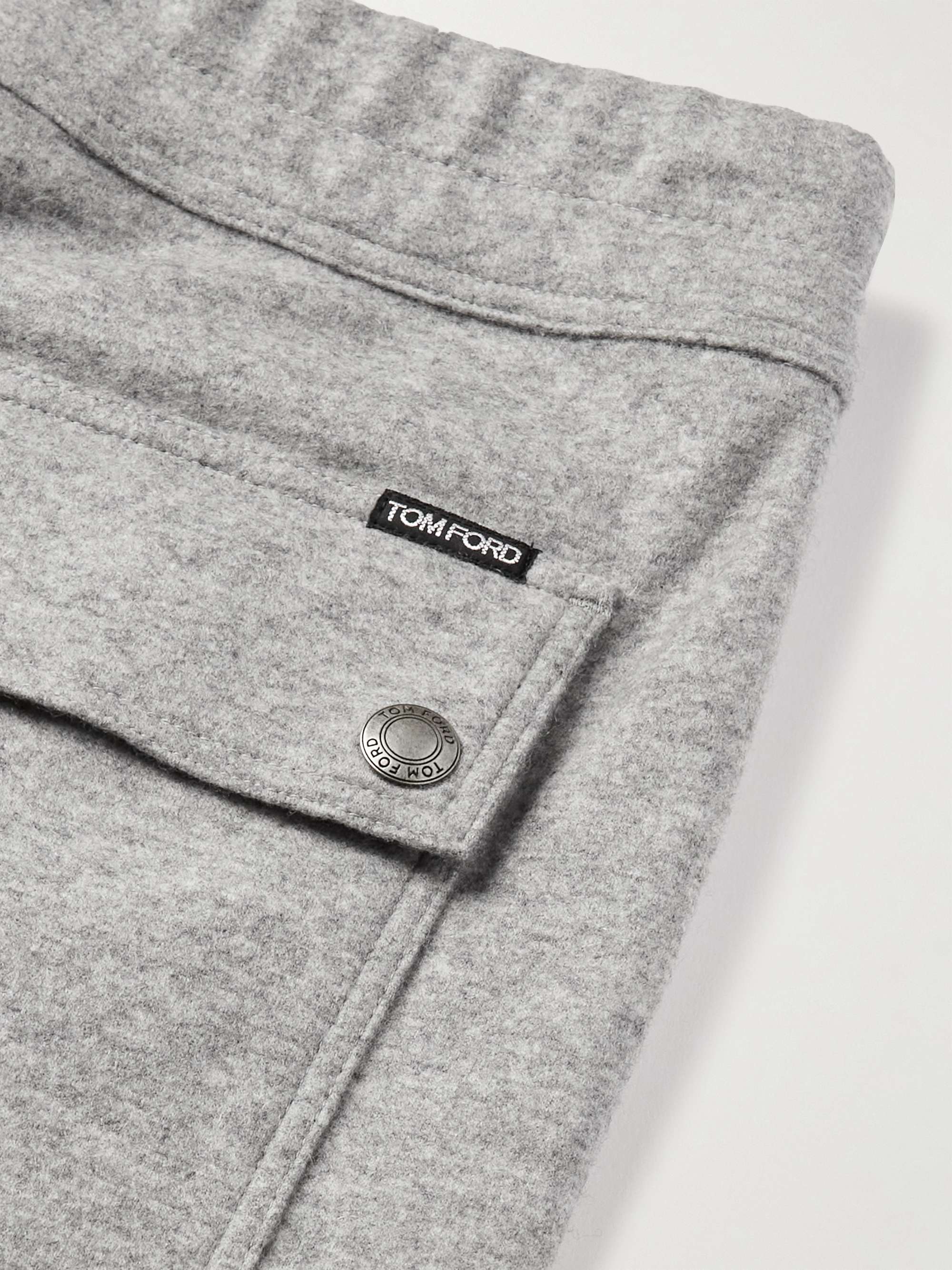 TOM FORD Tapered Brushed Cashmere-Jersey Sweatpants