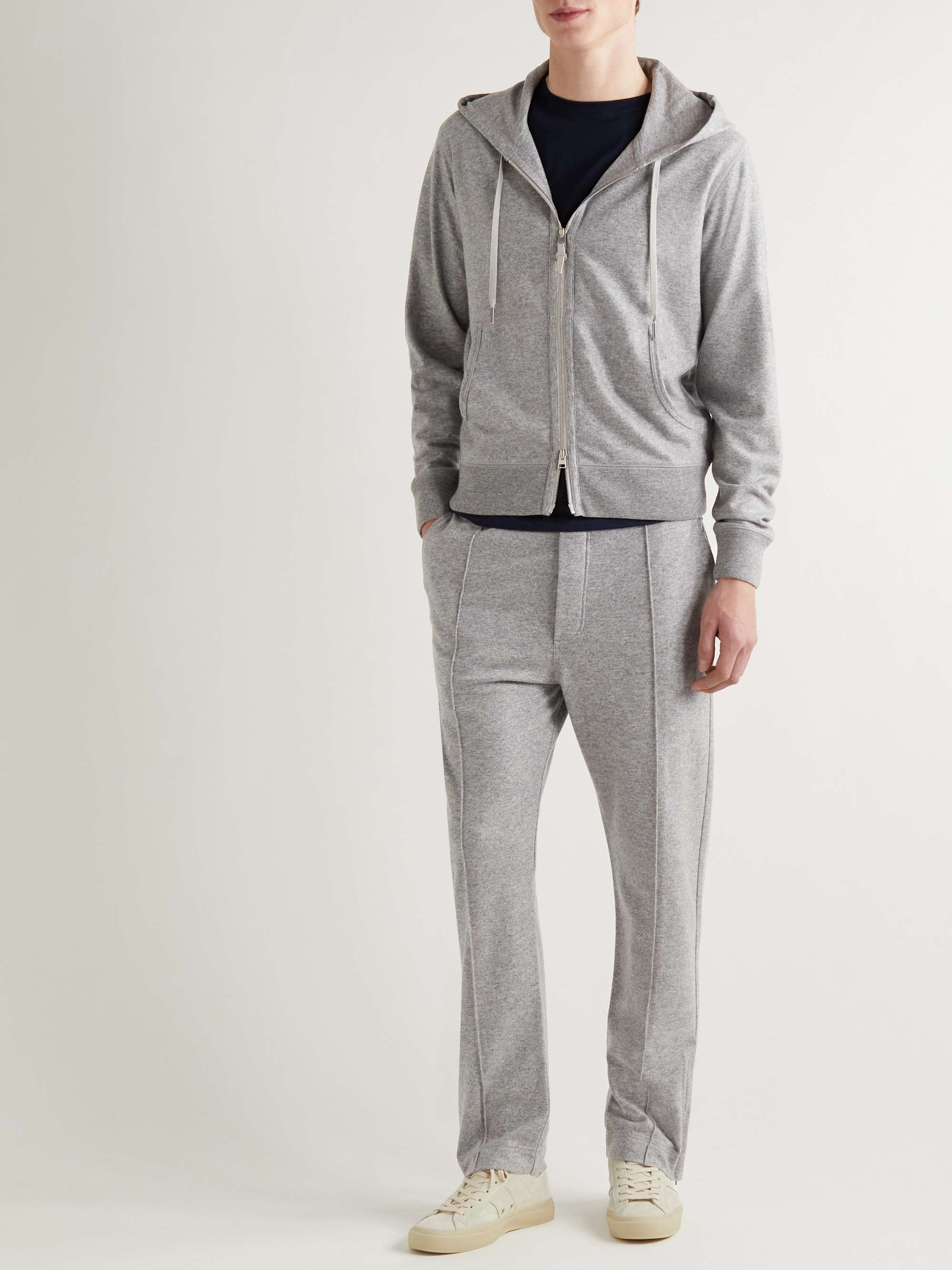 TOM FORD Tapered Brushed Cashmere-Jersey Sweatpants