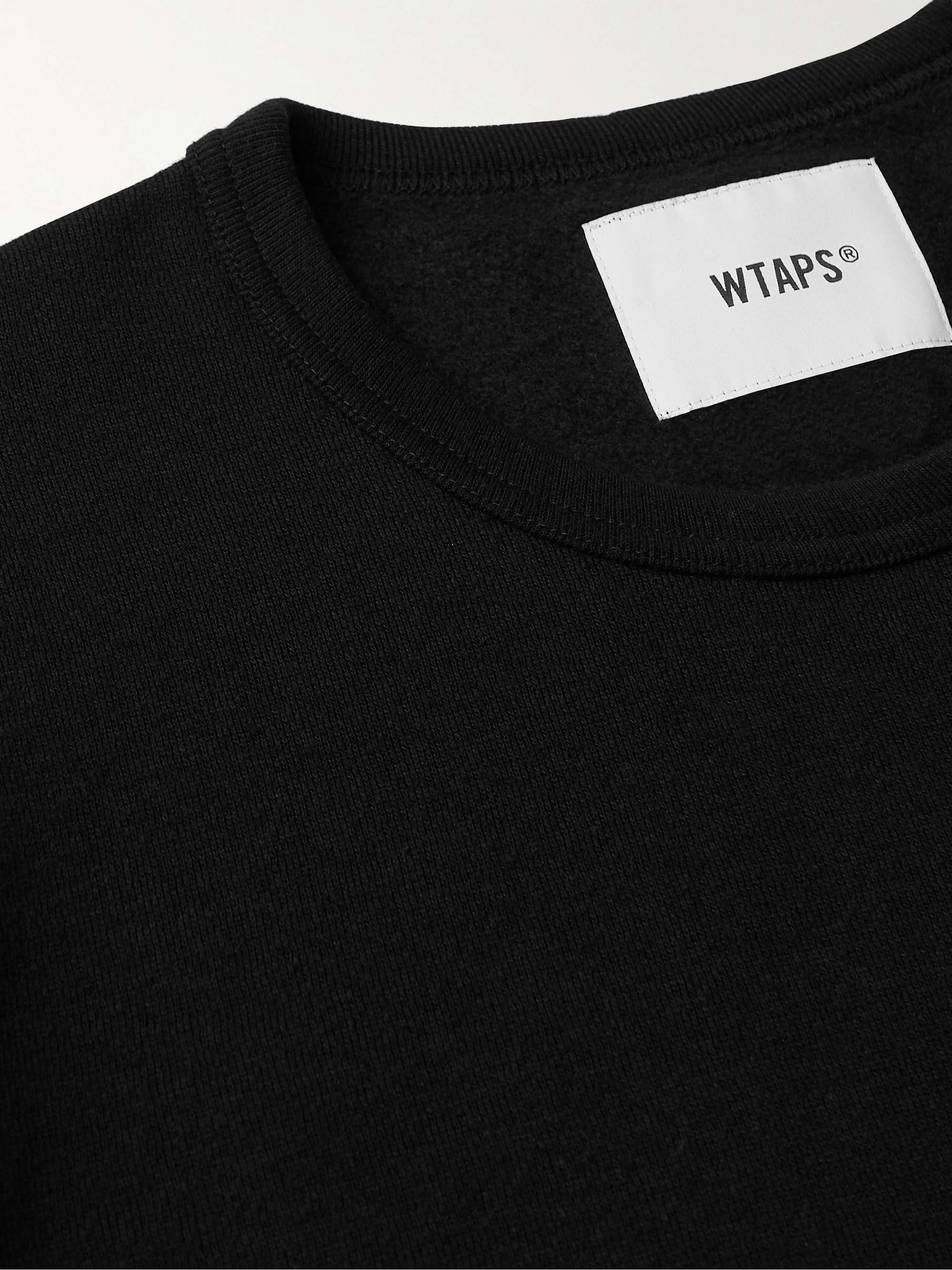 WTAPS Logo-Embroidered Cotton-Blend Jersey Sweatshirt