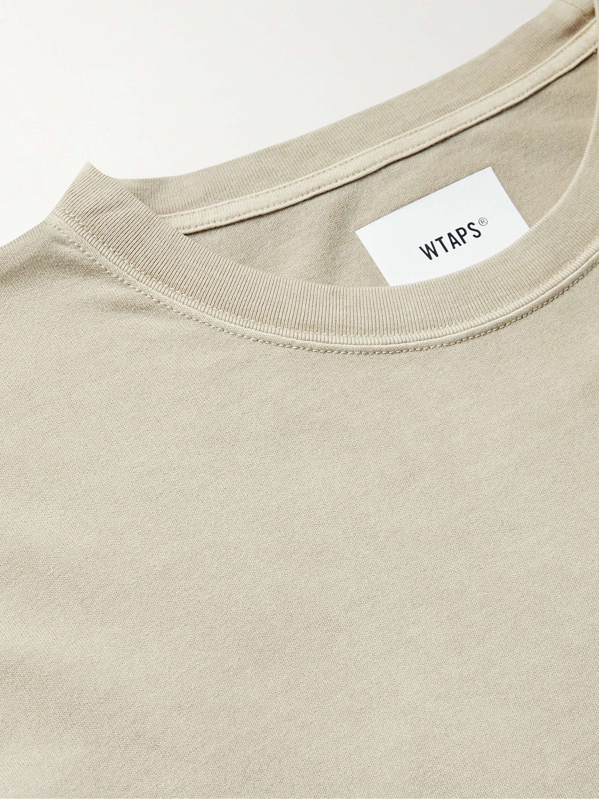 WTAPS Blank Garment-Dyed Cotton-Jersey T-Shirt