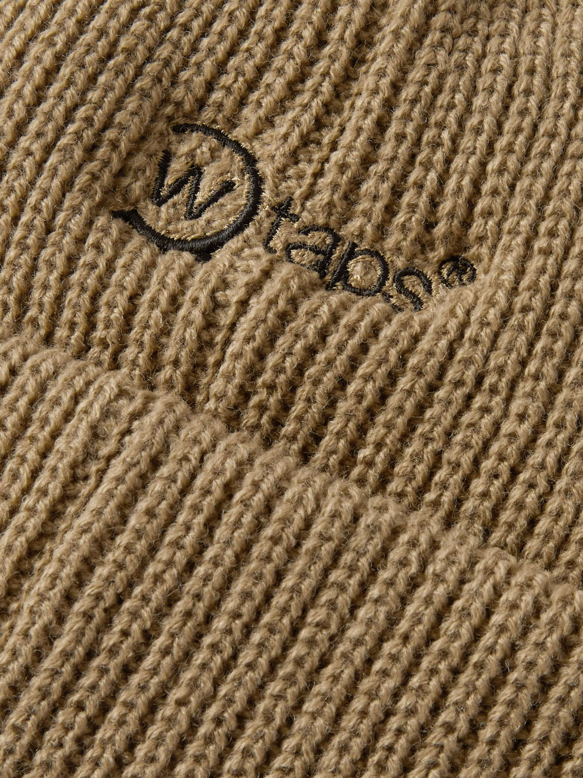 WTAPS Logo-Embroidered Knitted Beanie