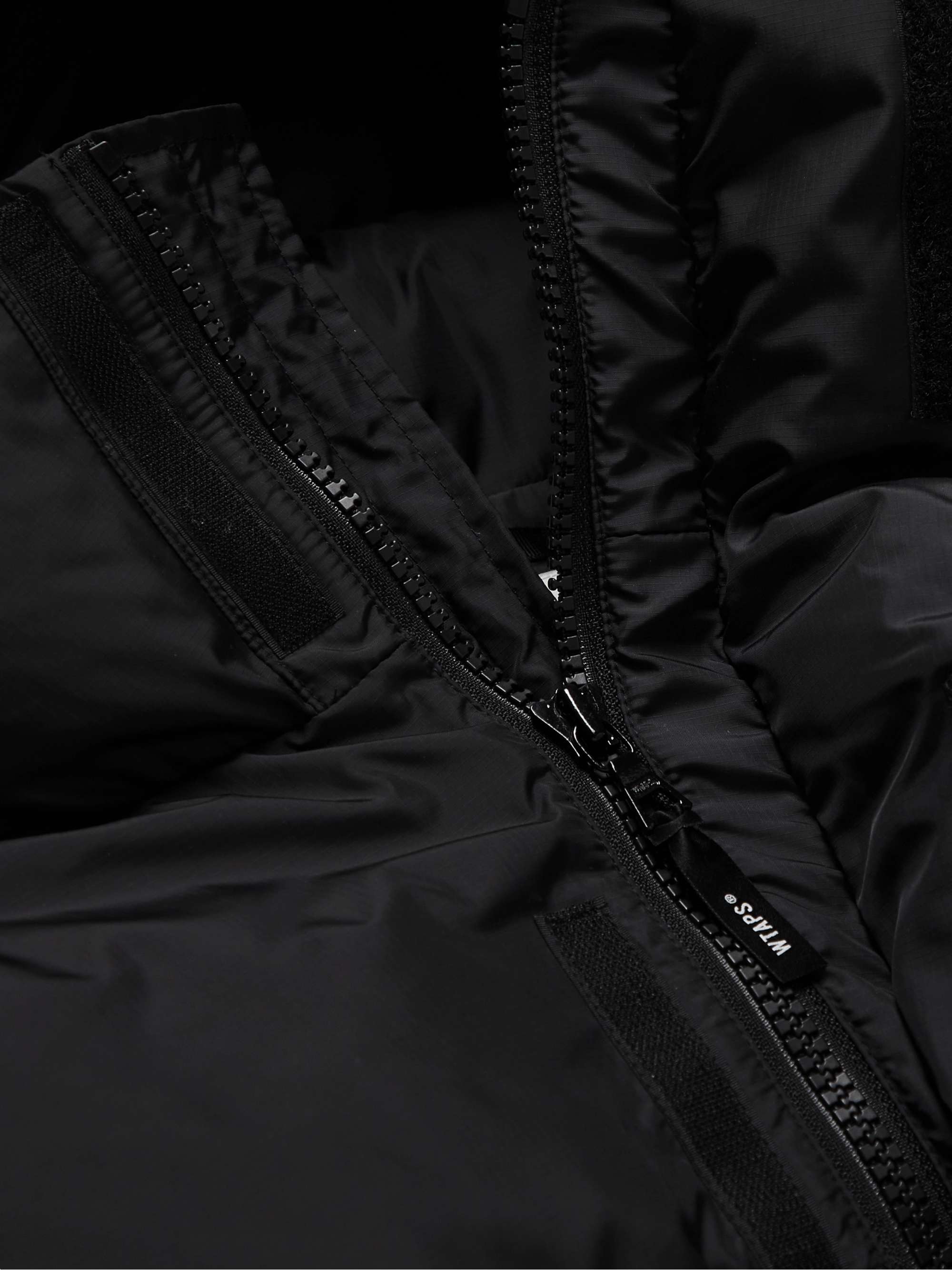 WTAPS Torpor Logo-Embroidered Quilted Padded Ripstop Hooded Jacket
