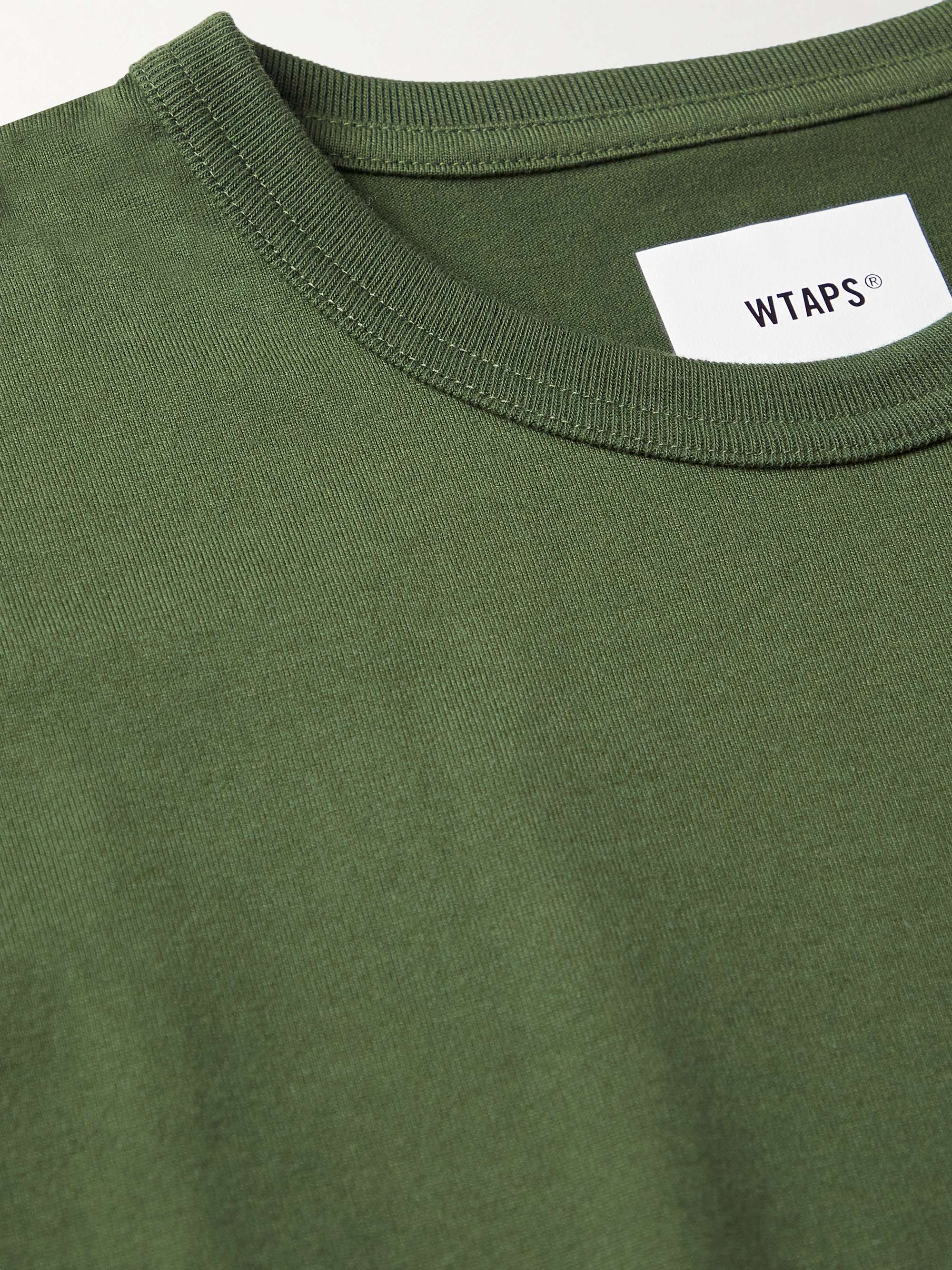 WTAPS Stencil Logo-Detailed Cotton-Blend Jersey T-Shirt