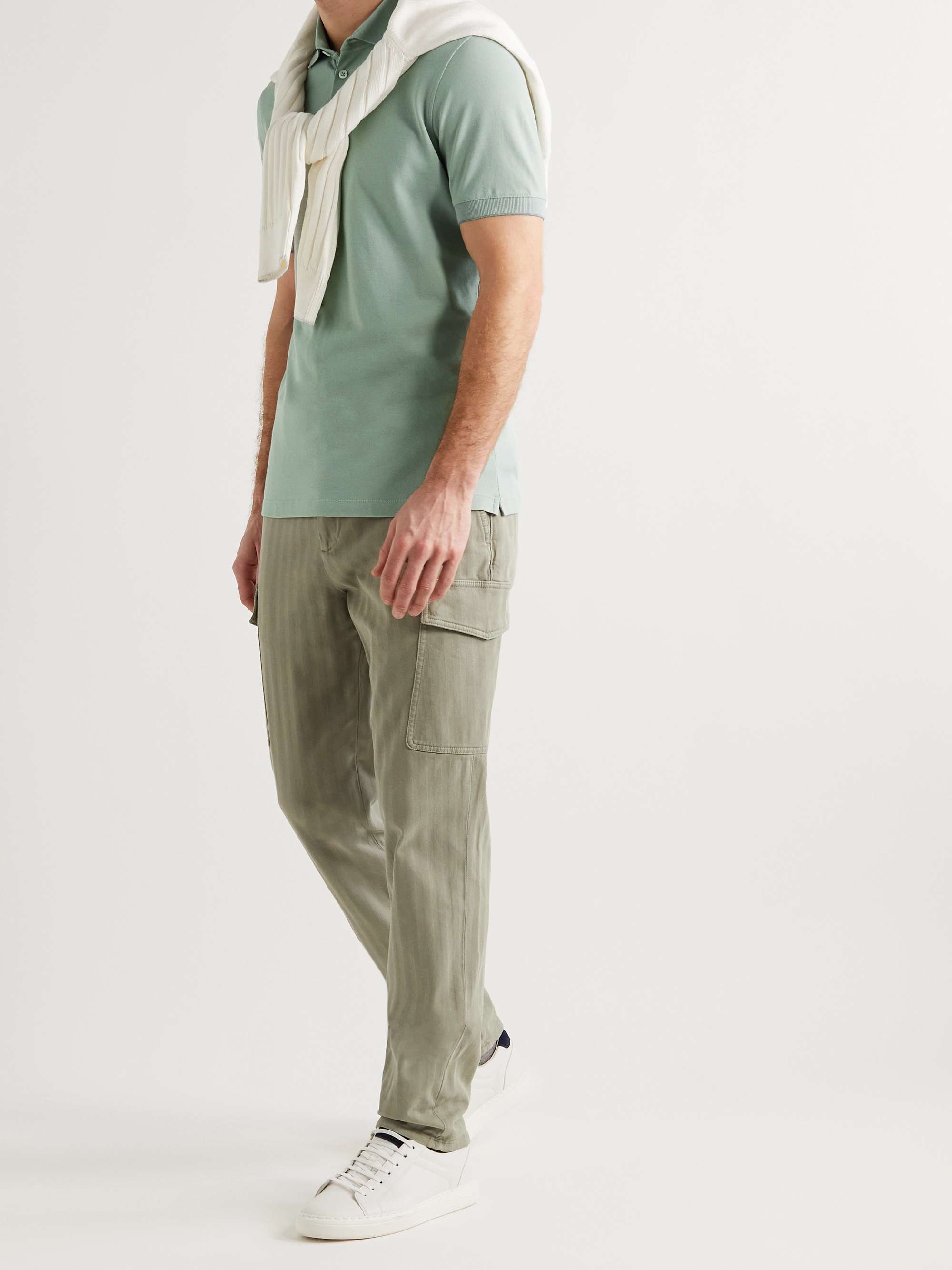 Slim-Fit Cotton-Piqué Polo Shirt