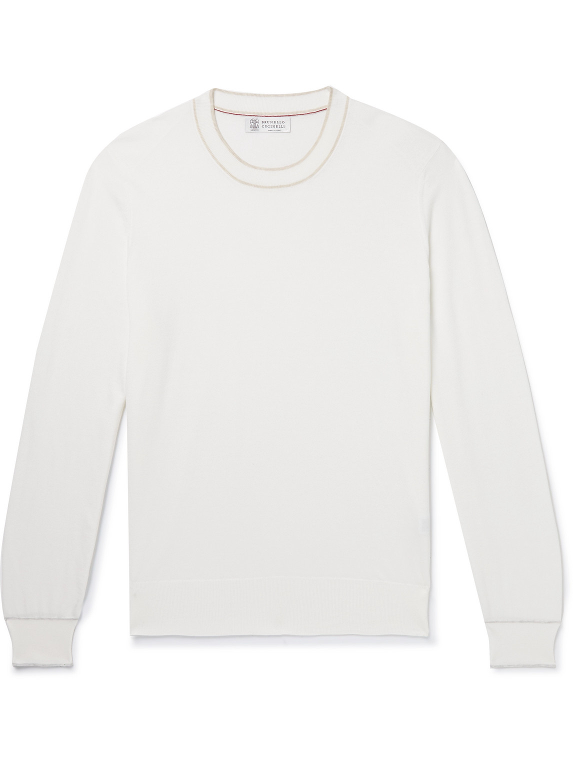 Brunello Cucinelli Slim-Fit Cotton Sweater