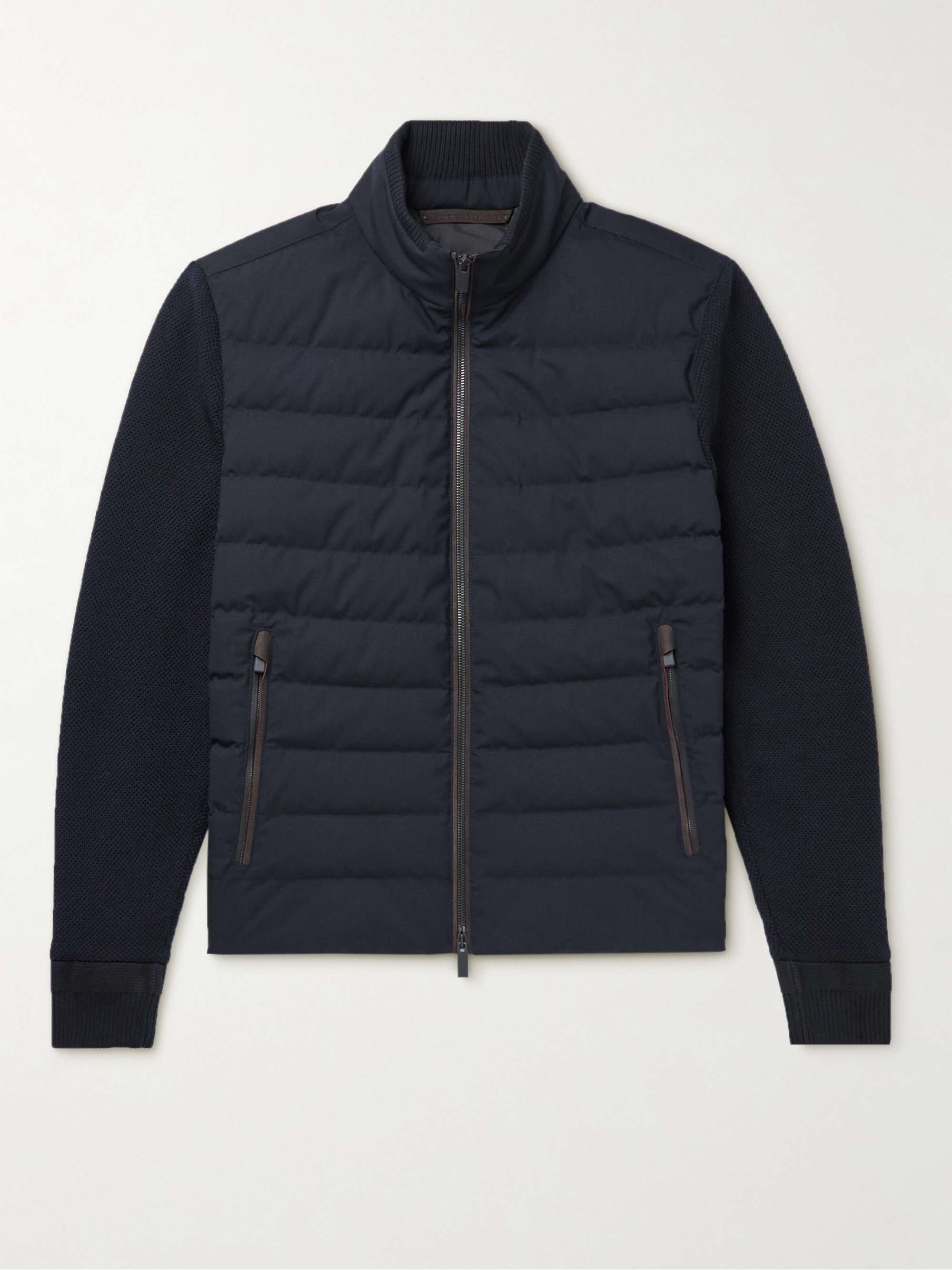 ZEGNA Trofeo Elements Quilted Merino Wool and Cotton-Blend Down Jacket