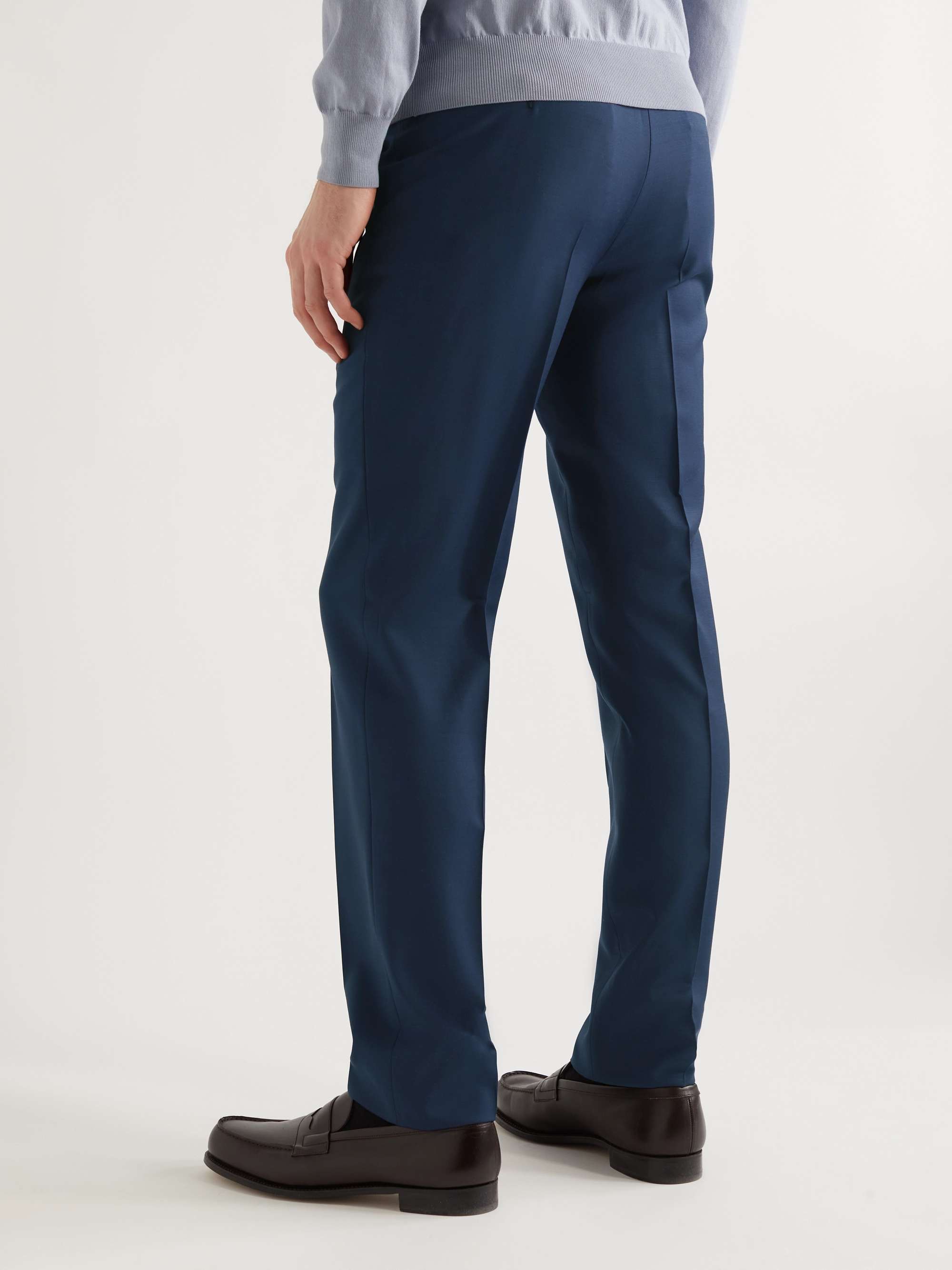 ZEGNA Slim-Fit Tapered Wool Trousers