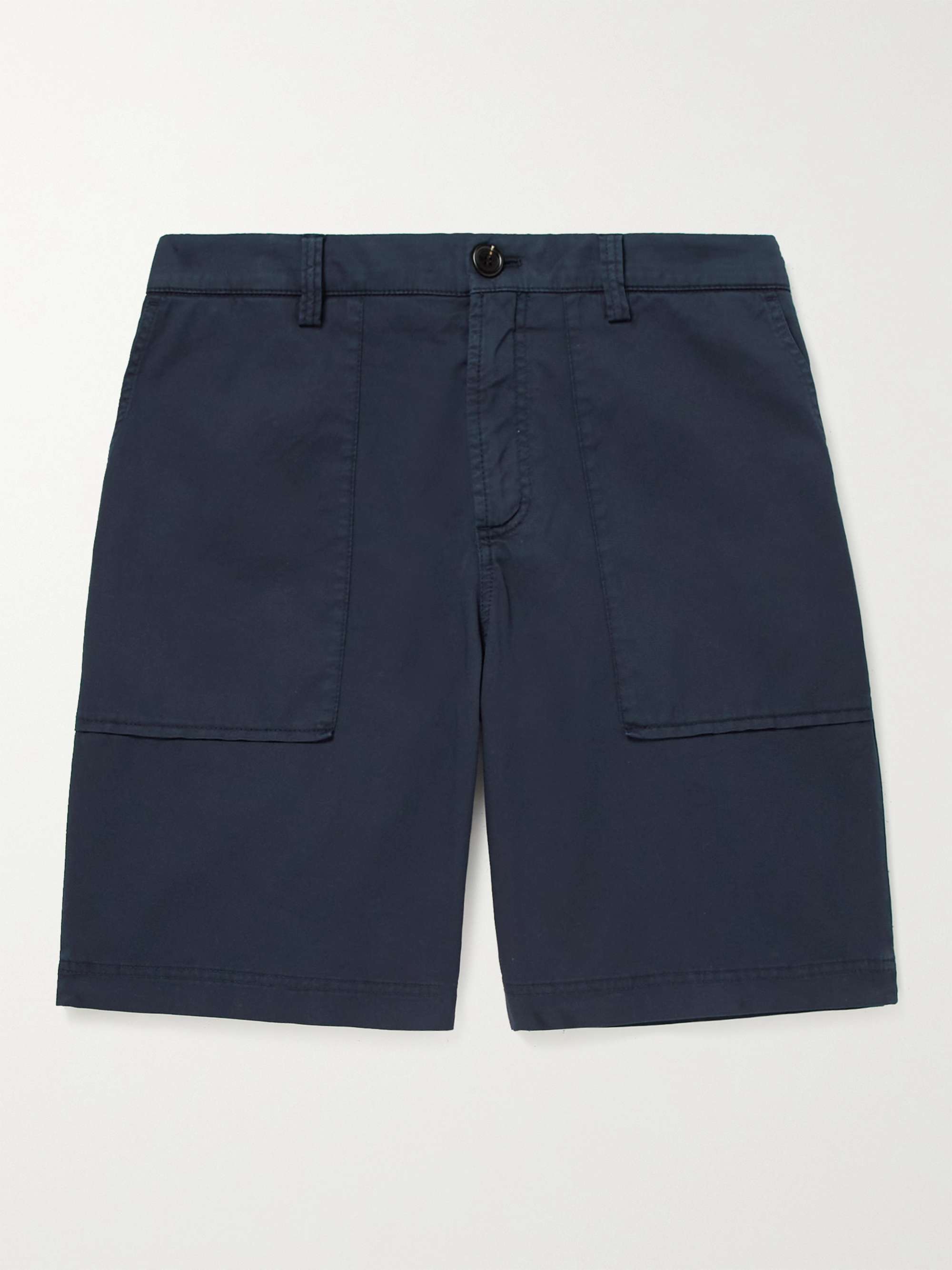 BRUNELLO CUCINELLI Straight-Leg Garment-Dyed Cotton-Blend Twill Shorts