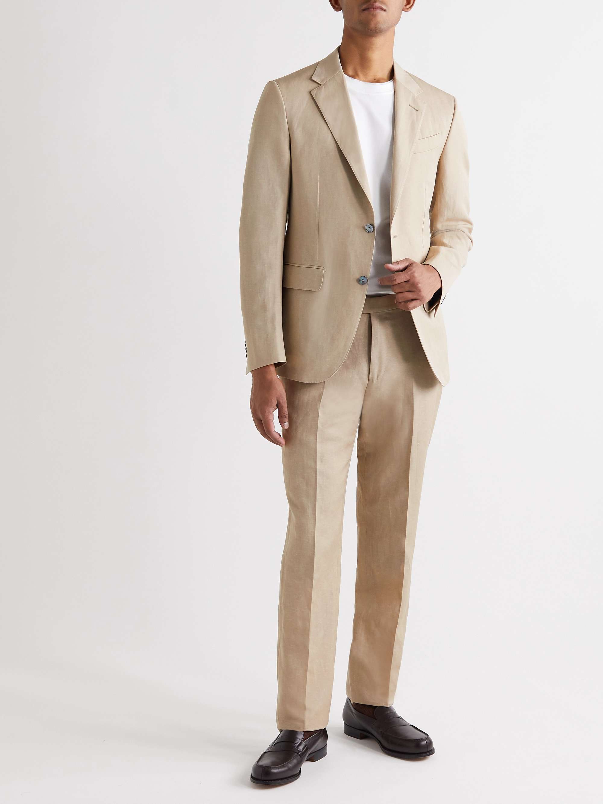 ZEGNA Slim-Fit Wool and Linen-Blend Suit Jacket