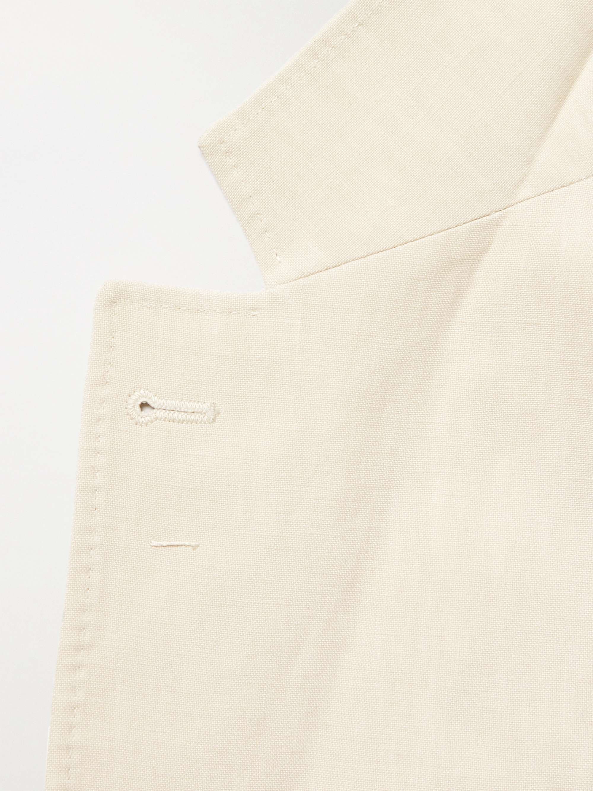 BRUNELLO CUCINELLI Unstructured Linen Suit Jacket