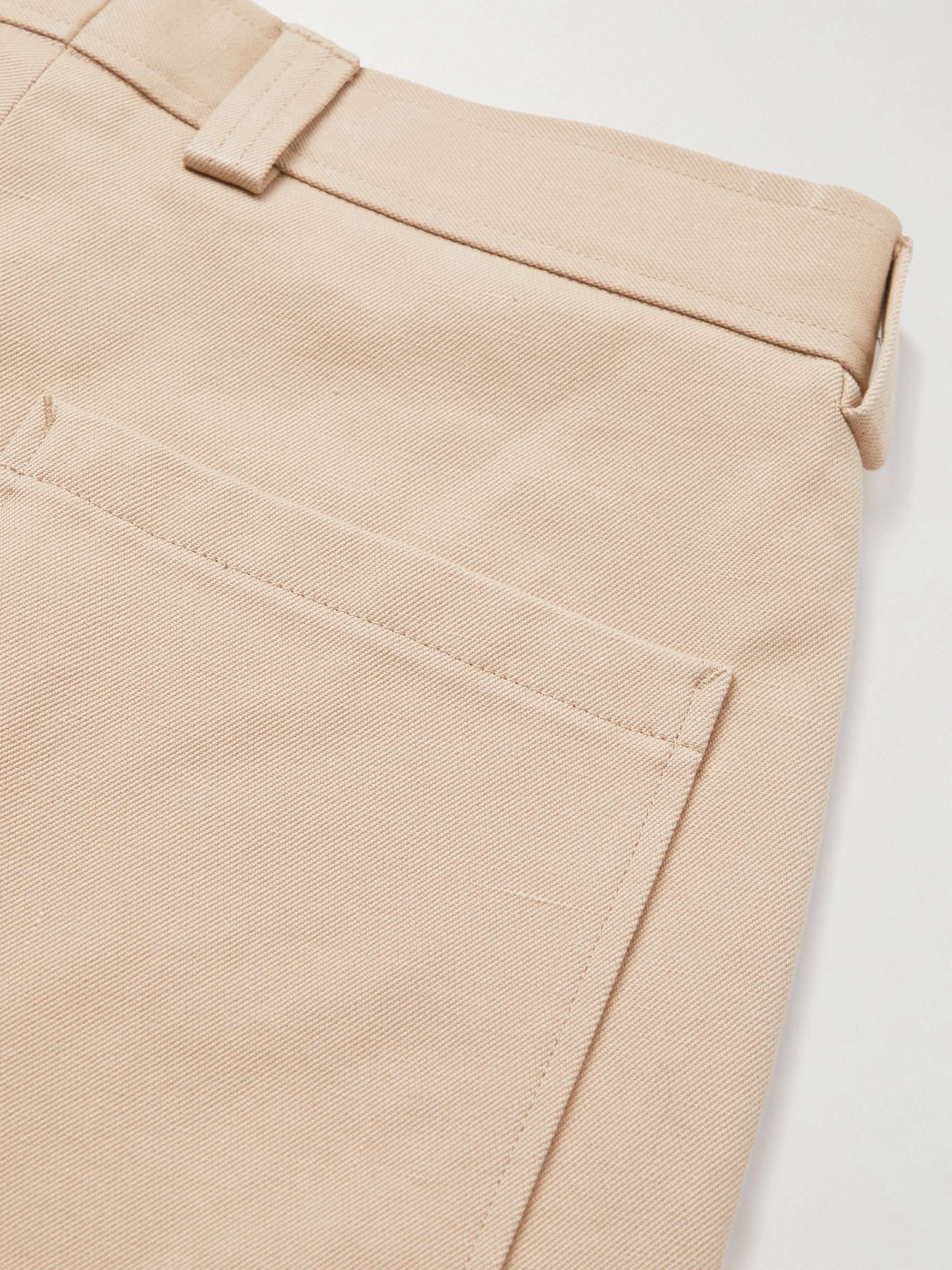 ZEGNA Straight-Leg Cotton, Silk and Linen-Blend Twill Trousers