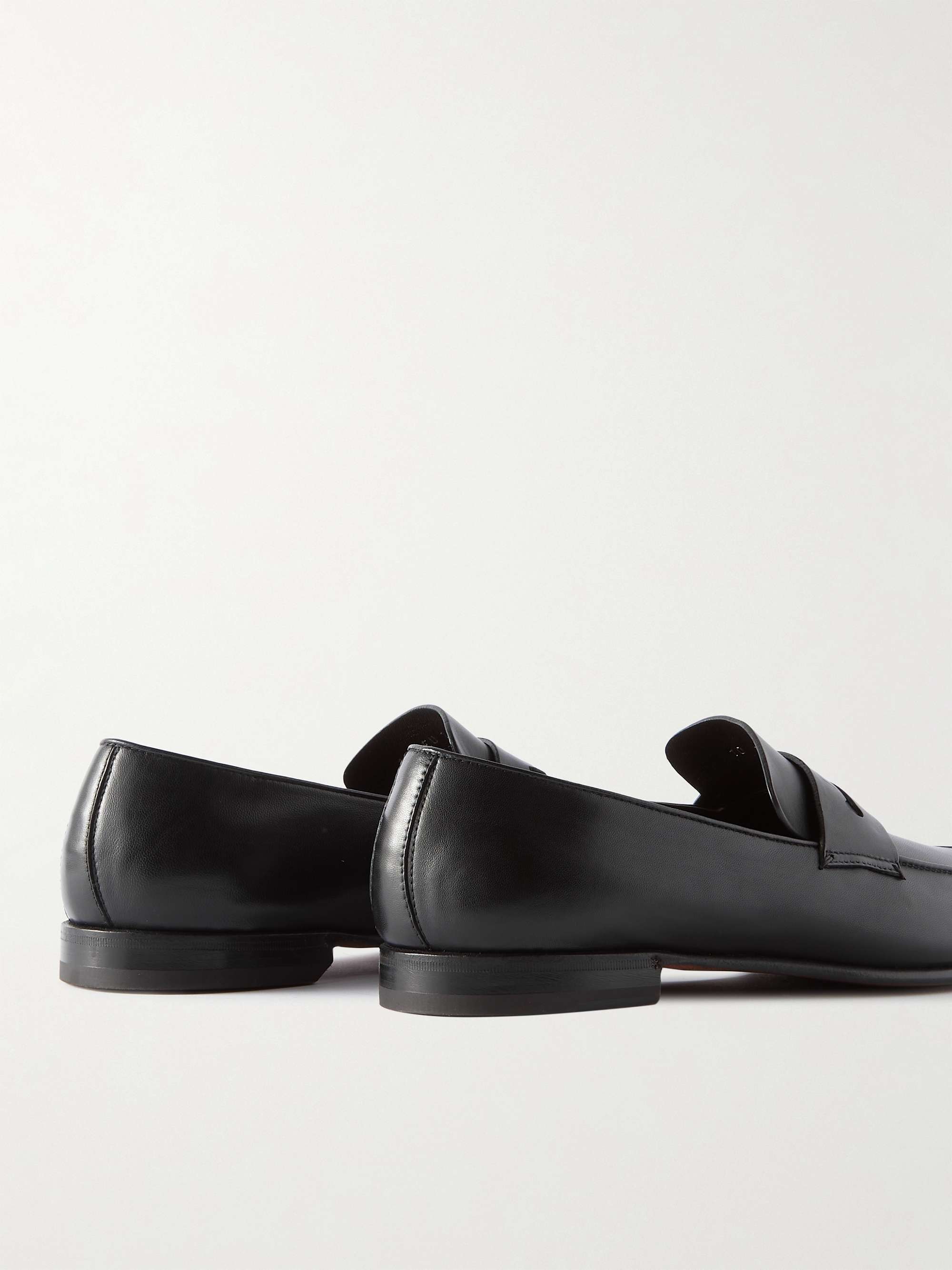 ZEGNA L'Asola Leather Penny Loafers