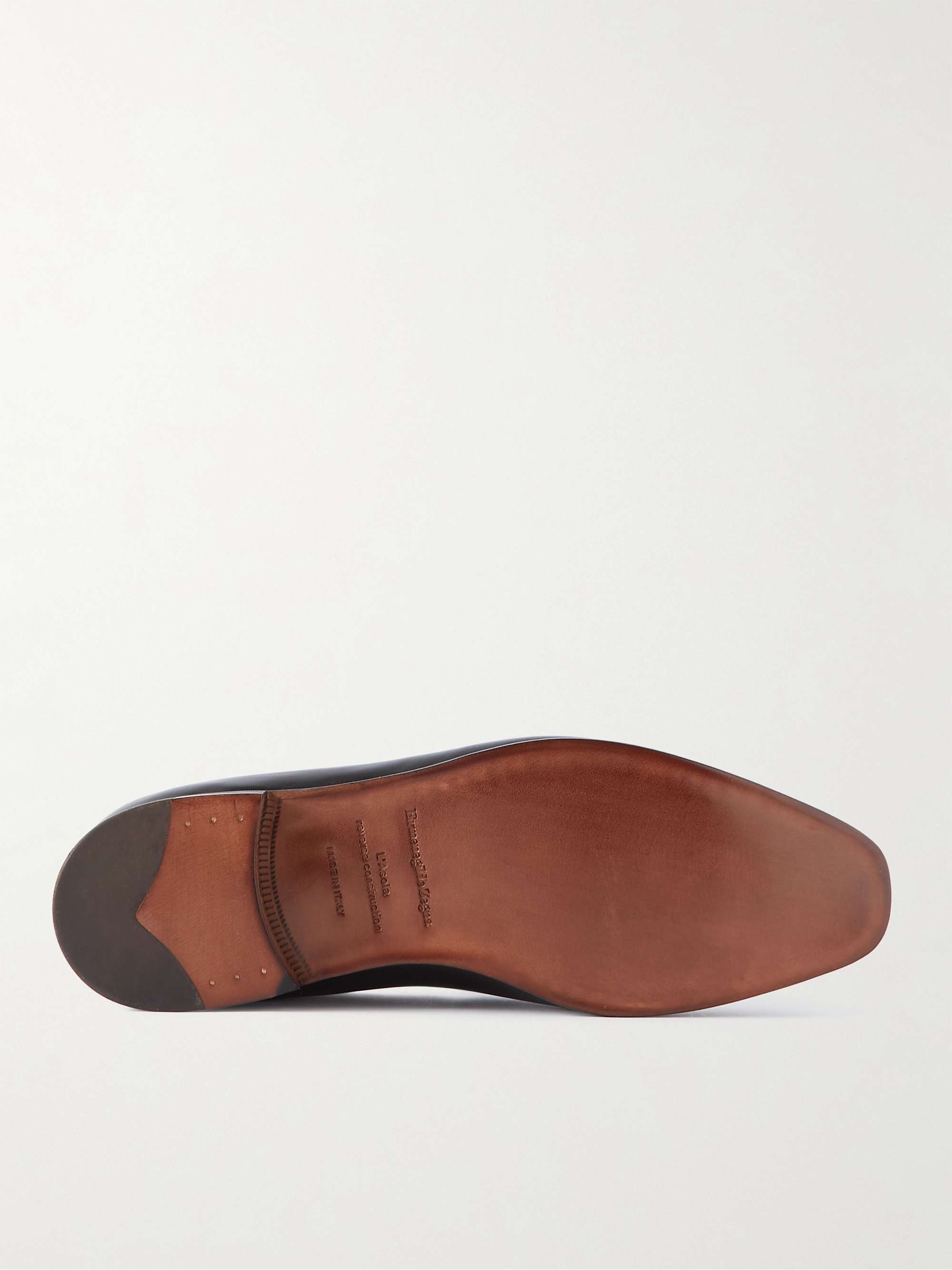 ZEGNA L'Asola Leather Penny Loafers