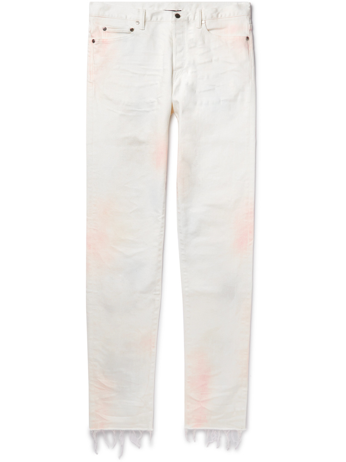 The Cast 2 Slim-Fit Tie-Dyed Frayed Slim-Fit Jeans