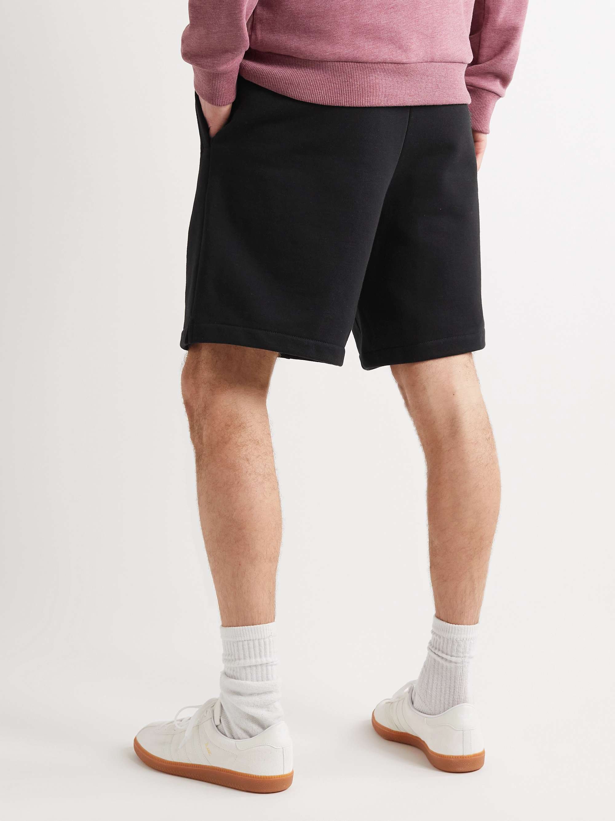 A.P.C. Jordan Straight-Leg Cotton-Jersey Drawstring Shorts