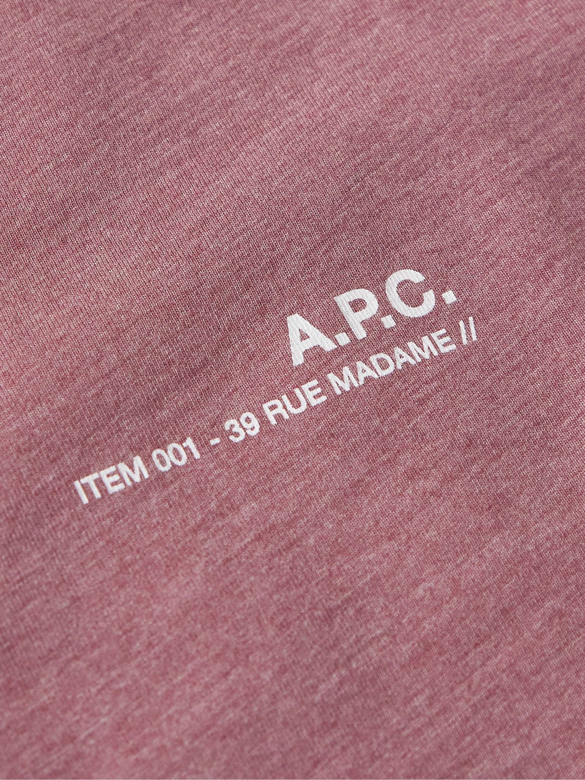 A.P.C. Logo-Print Jersey T-Shirt