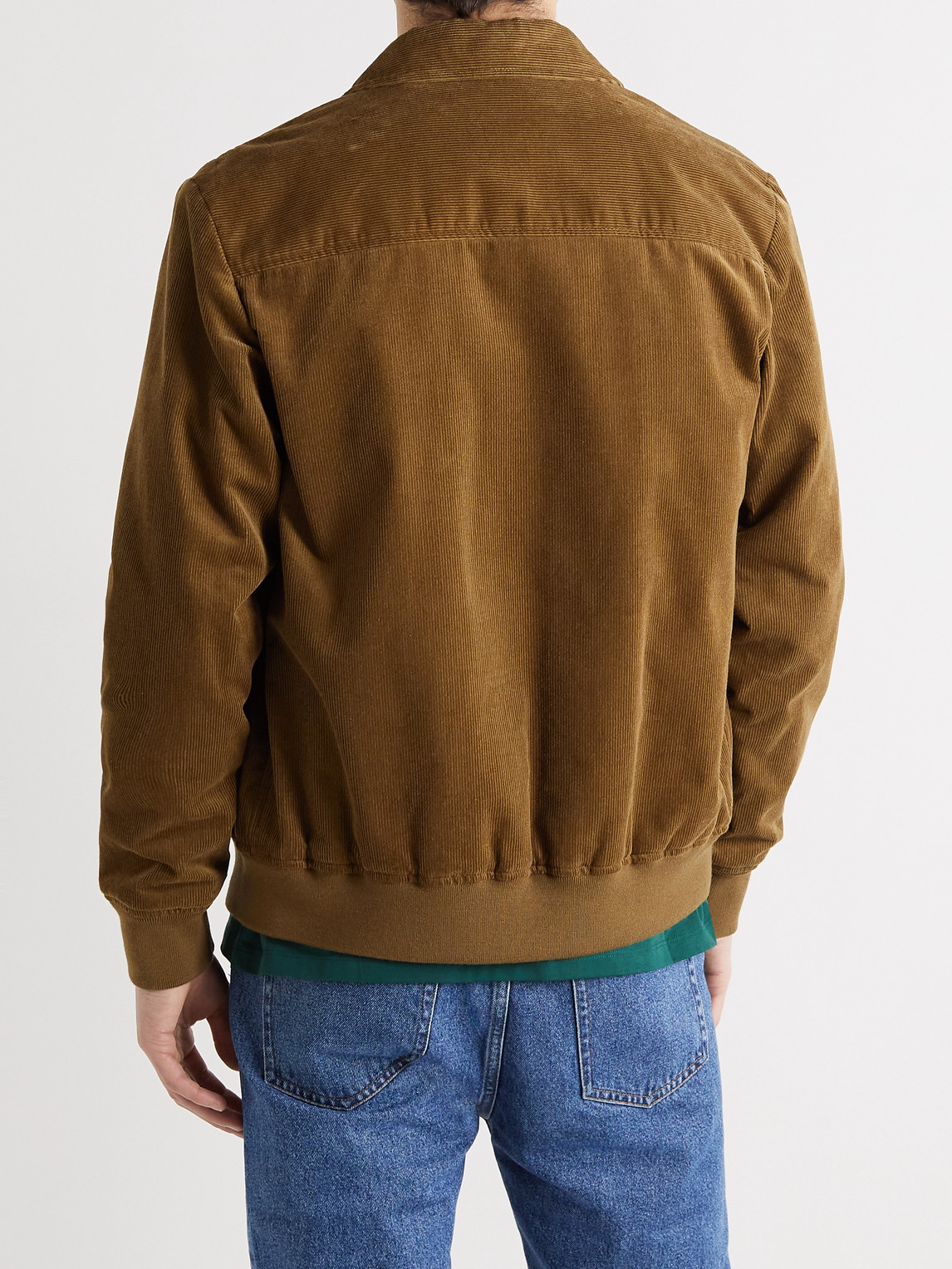 A.p.c. Giles Cotton-corduroy Blouson Jacket In Beige | ModeSens