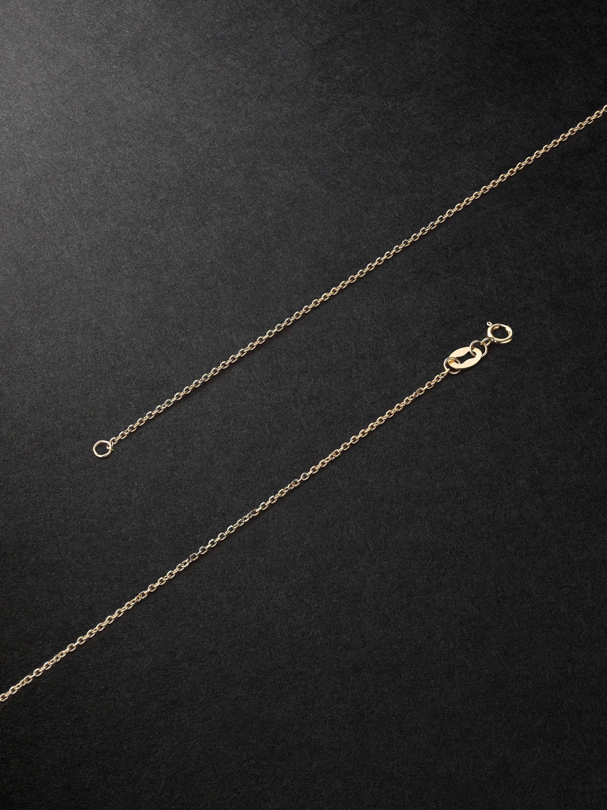 LUIS MORAIS Gold Turquoise Pendant Necklace