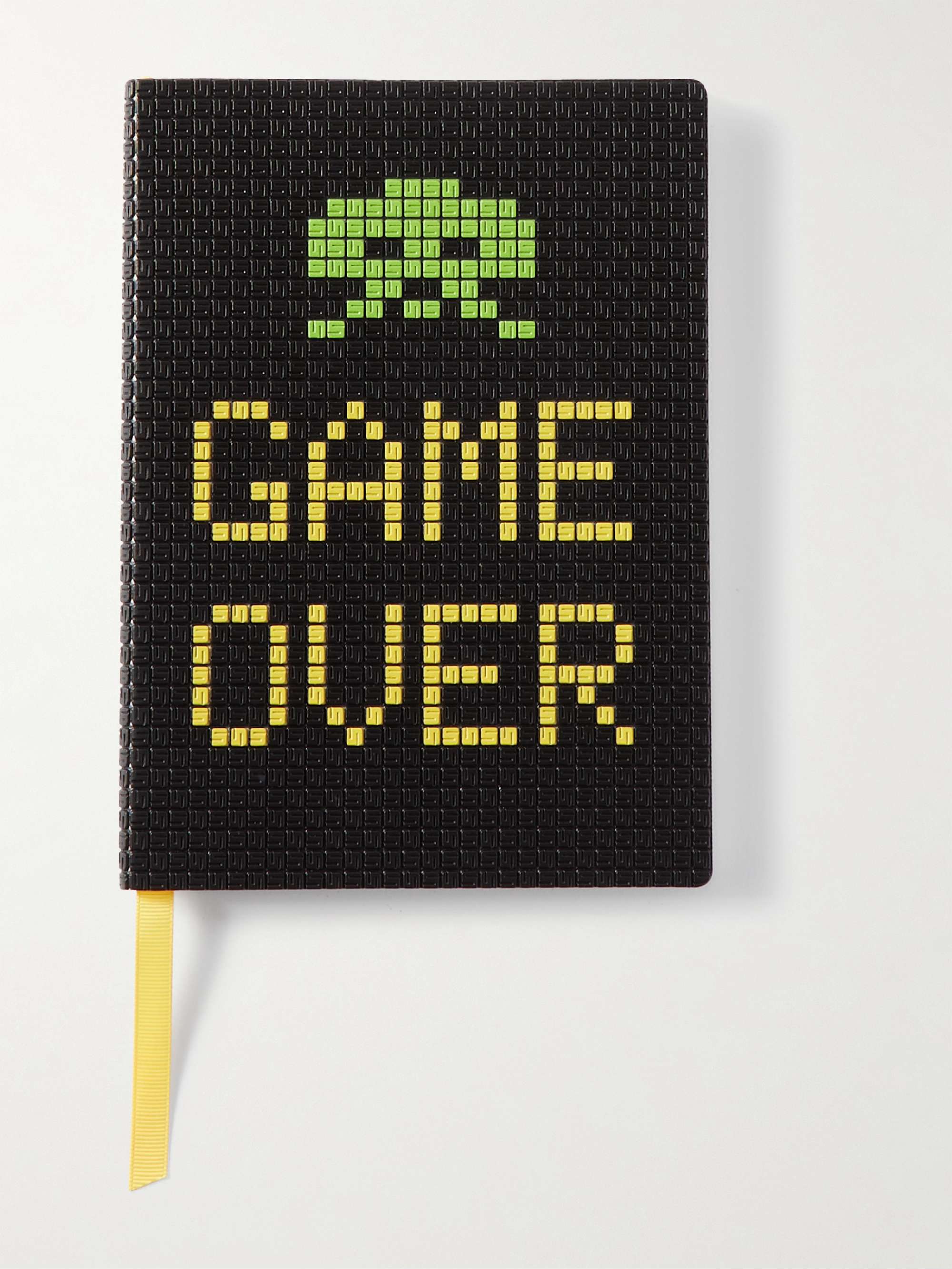 SERAPIAN + Space Invaders Printed Stepan Coated-Canvas and Leather Notebook