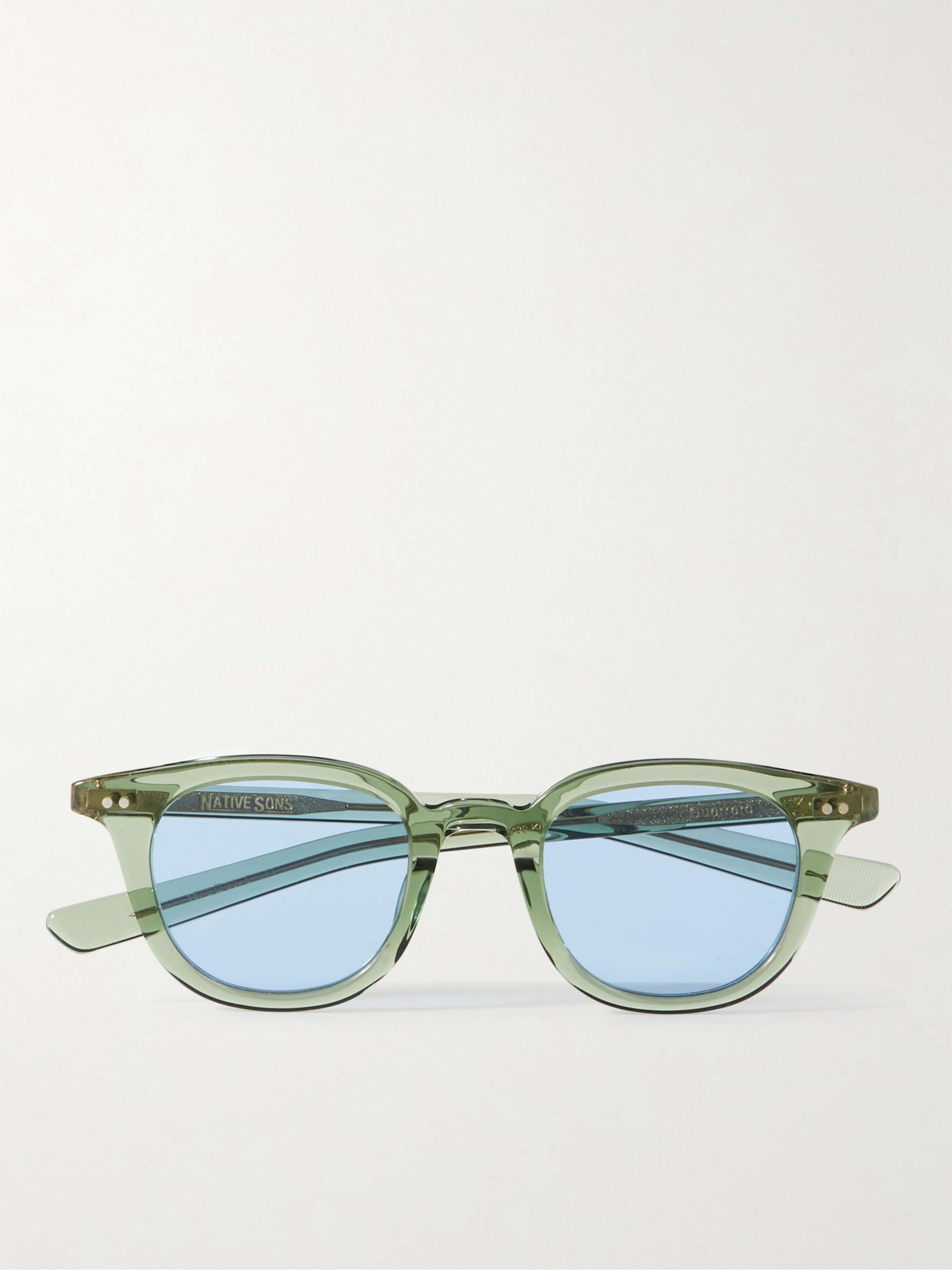 NATIVE SONS Guerrero Round-Frame Acetate Sunglasses