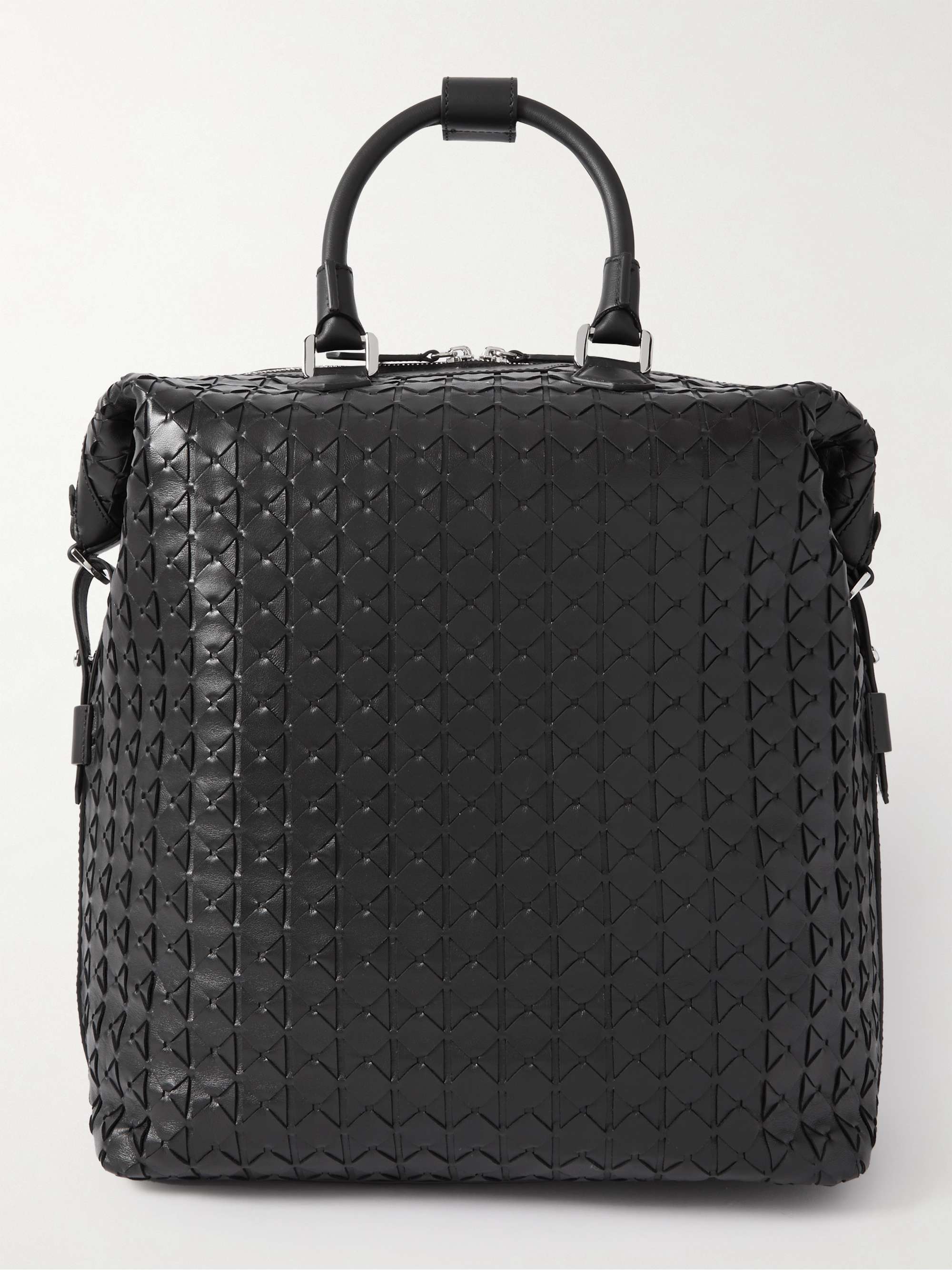 SERAPIAN Woven Leather Backpack
