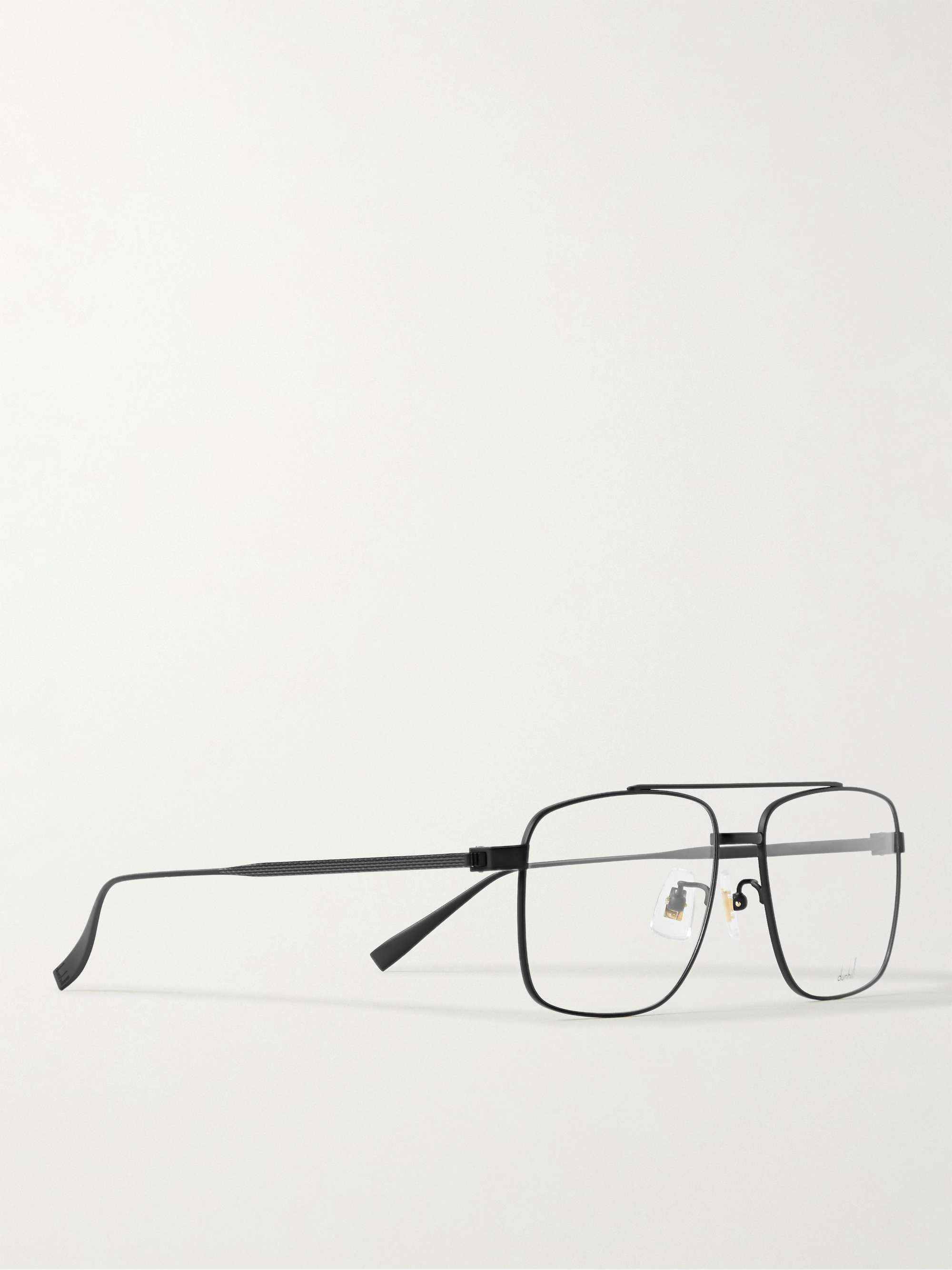 DUNHILL Aviator-Style Titanium Optical Glasses