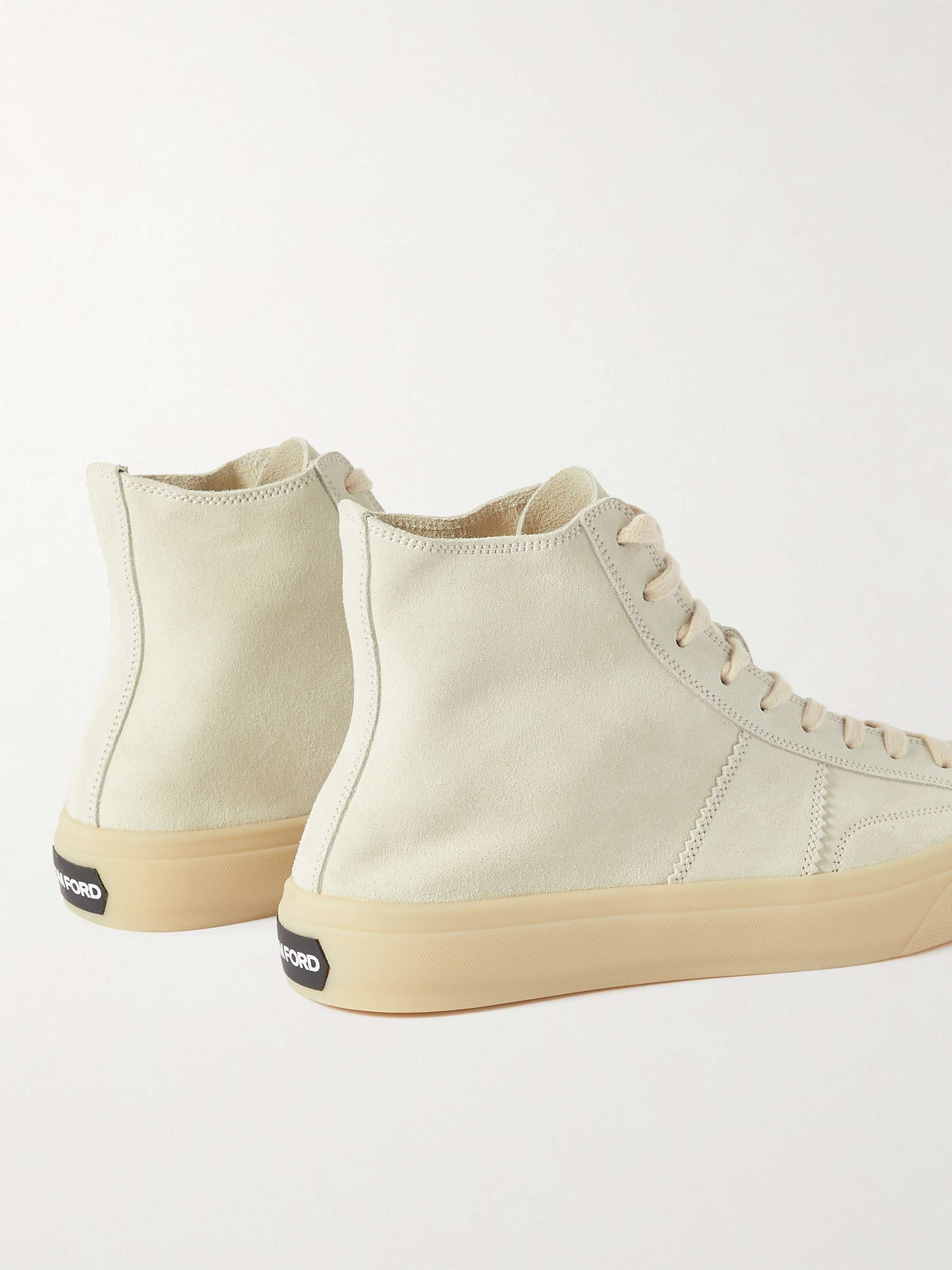 TOM FORD Cambridge Suede High-Top Sneakers